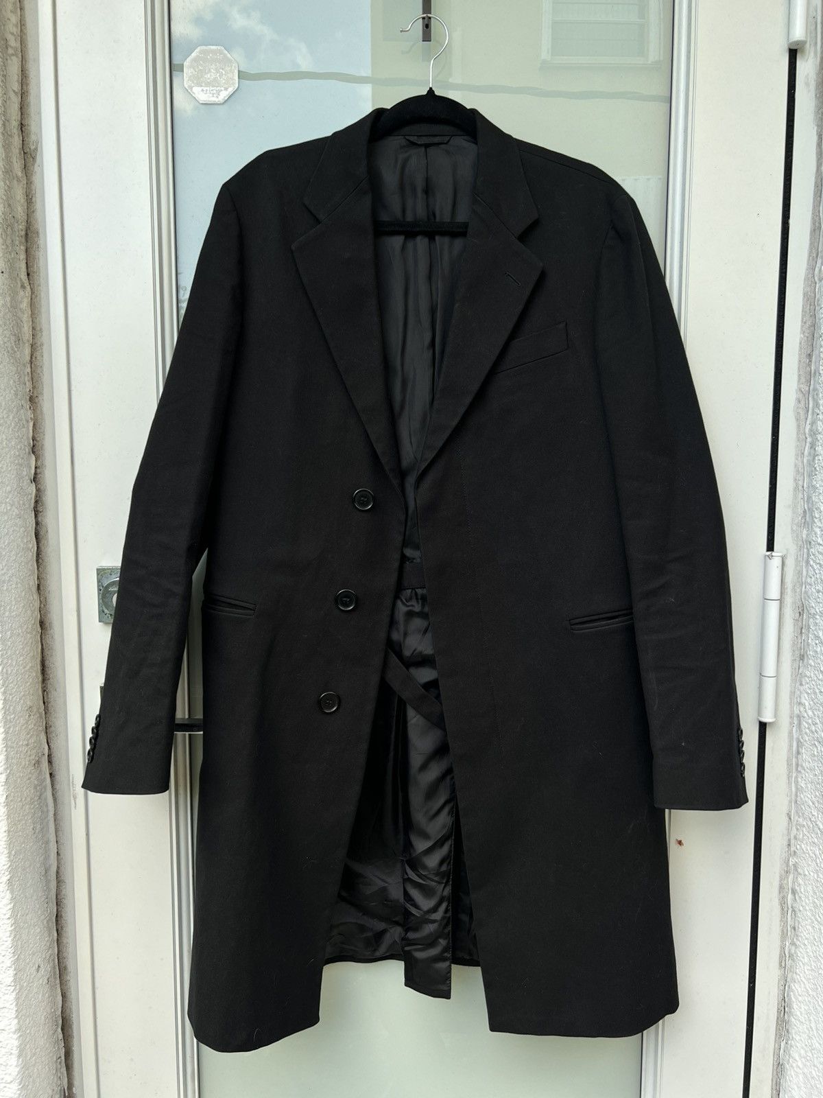 Helmut Lang HELMUT LANG 1999 Black Moleskin Chesterfield Coat Size US S / EU 44-46 / 1 - 1 Thumbnail