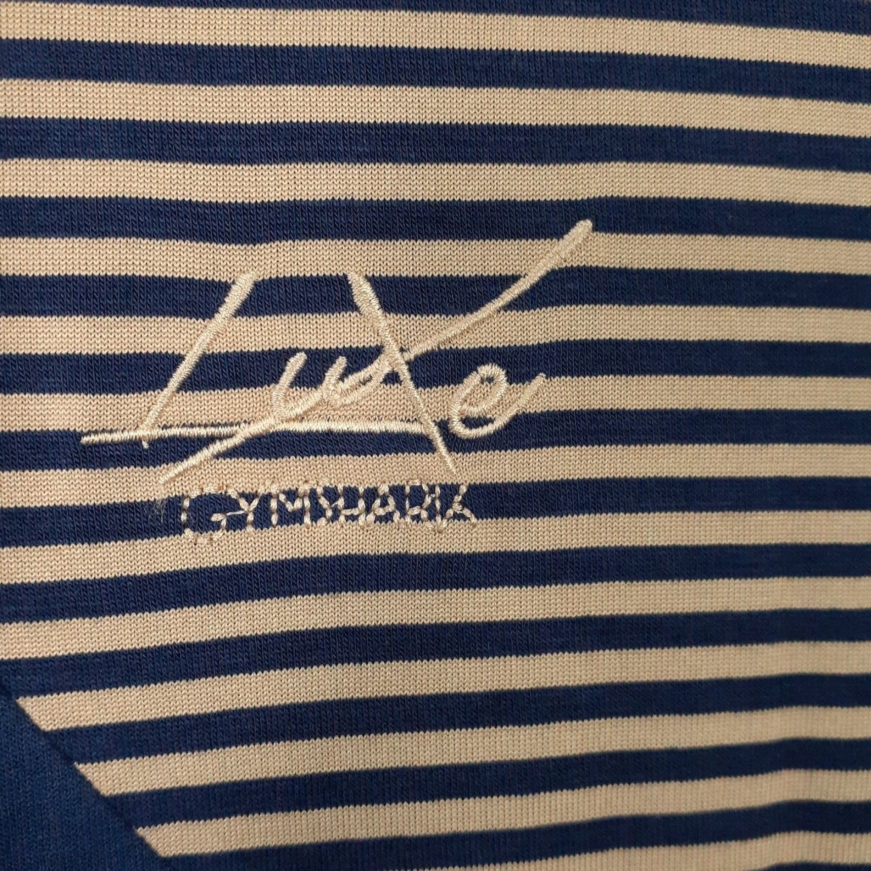 Gymshark Gymshark Short Sleeve Shirt Womens Small Blue Striped Luxe Fitness Fits S T-Shirt Activewear Casual Size S / US 4 / IT 40 - 4 Thumbnail