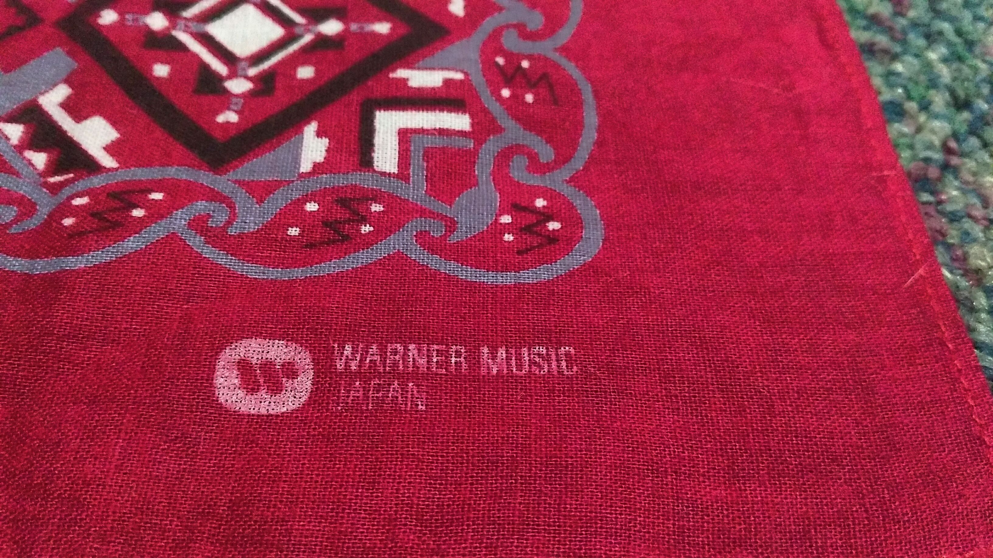 Japanese Brand × Vintage Warner Music Japan Paisley Bandana Size ONE SIZE - 1 Thumbnail