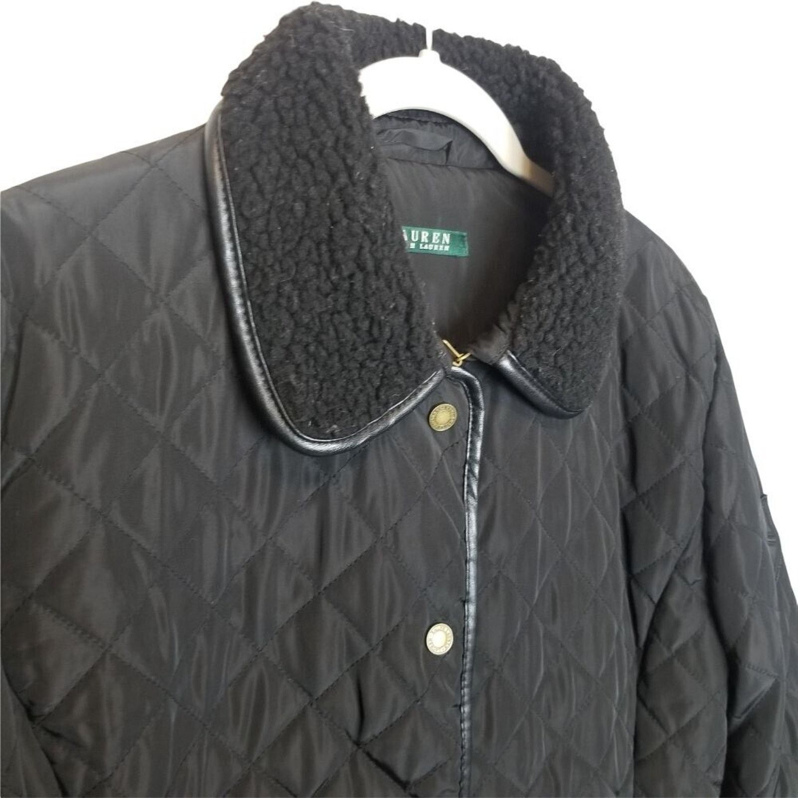 Lauren Ralph Lauren Lauren Ralph Lauren Womens Quilted Jacket Equestrian Classic Size L / US 10 / IT 46 - 5 Thumbnail