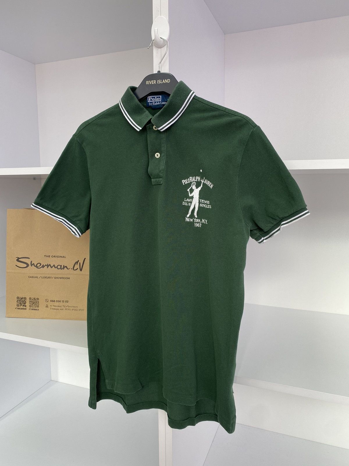 Polo Ralph Lauren × Vintage Vintage Polo Ralph Lauren Polo Tennis Tee Size US M / EU 48-50 / 2 - 8 Thumbnail