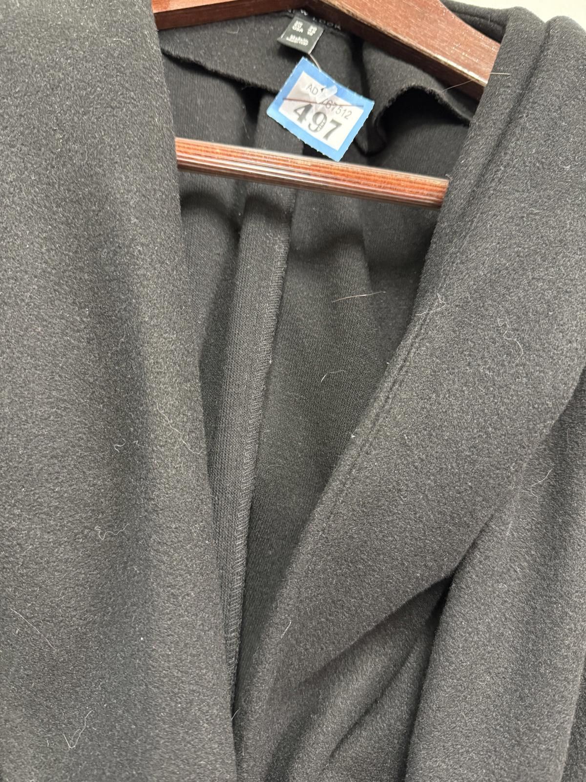 New Look New Look Black Hooded Belted Wool Blend Coat UK Size 20 Size XXL / US 16-18 / IT 52-54 - 3 Thumbnail