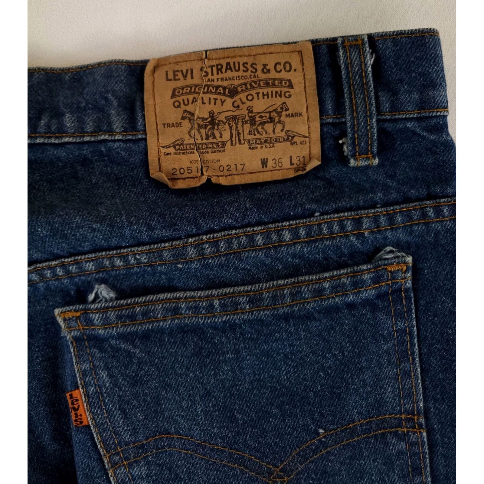 Levi's VINTAGE Levi's 517 Jeans Bootcut Jeans Mens 34x31 80s Blue Mens Size US 34 / EU 50 - 3 Thumbnail