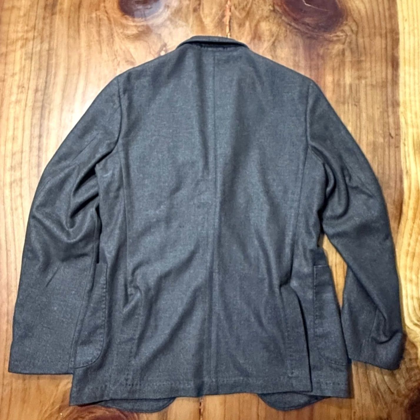 Vintage Gutteridge Blazer Mens 50 Wool Knit Button Short Overcoat Solid Brown"} Size 50R - 7 Thumbnail