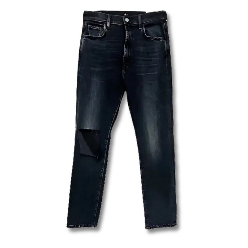 7 For All Mankind 7 For All Mankind Easy Slim Jeans Distressed Denim Blue 29 Size 29" - 1 Thumbnail