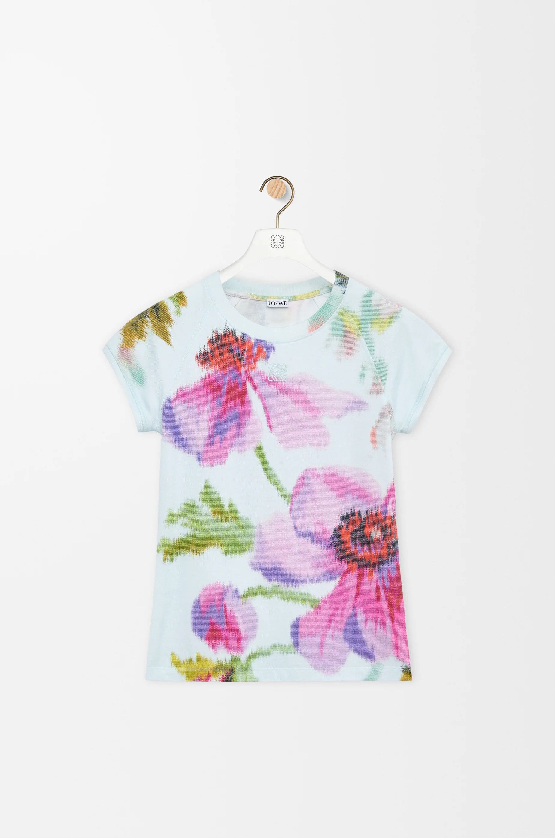 Loewe o1in1g0526 Small Fit T-Shirt in Cotton Blend in Multicolor Size S / US 4 / IT 40 - 1 Thumbnail