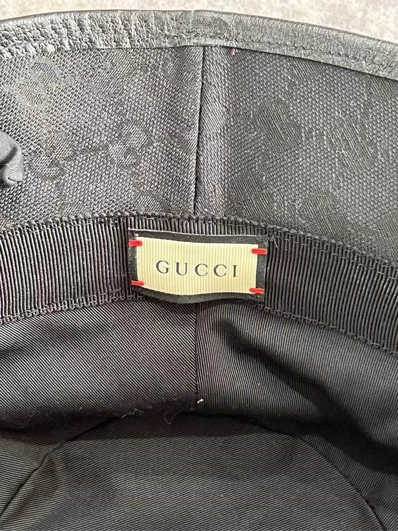 Gucci Gucci Black Floral Fisherman Hat Size M-2505 Size ONE SIZE - 5 Thumbnail