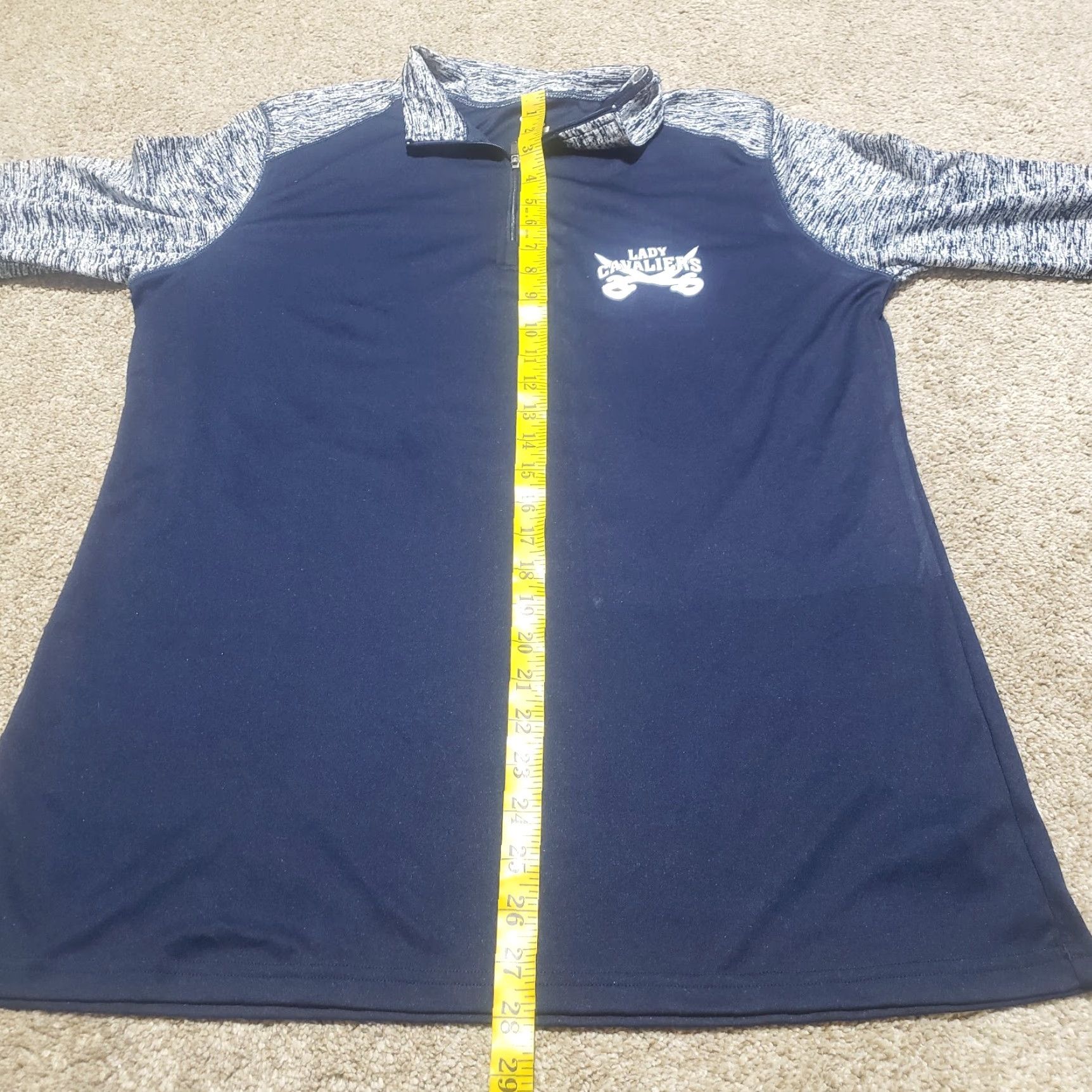 Gildan VINTAGE UVA Virginia Lady Cavaliers Shirt Blue Gray XL Women Zip Polo T-Shirt Logo Sports Dress? Size XL / US 12-14 / IT 48-50 - 6 Thumbnail