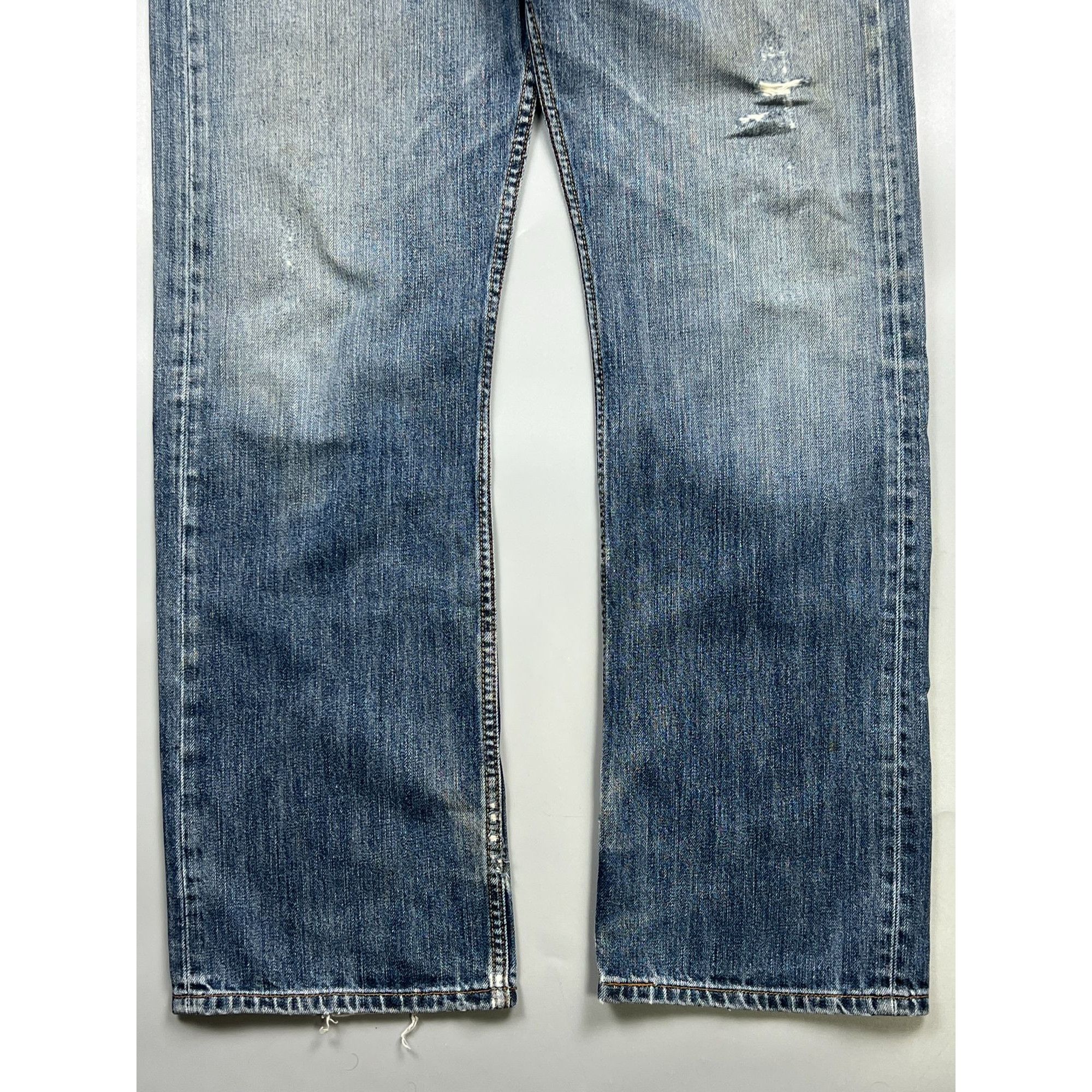 Levi's Levi’s 501 Distressed Denim Jeans Pants (Y0905) Size US 34 / EU 50 - 2 Thumbnail