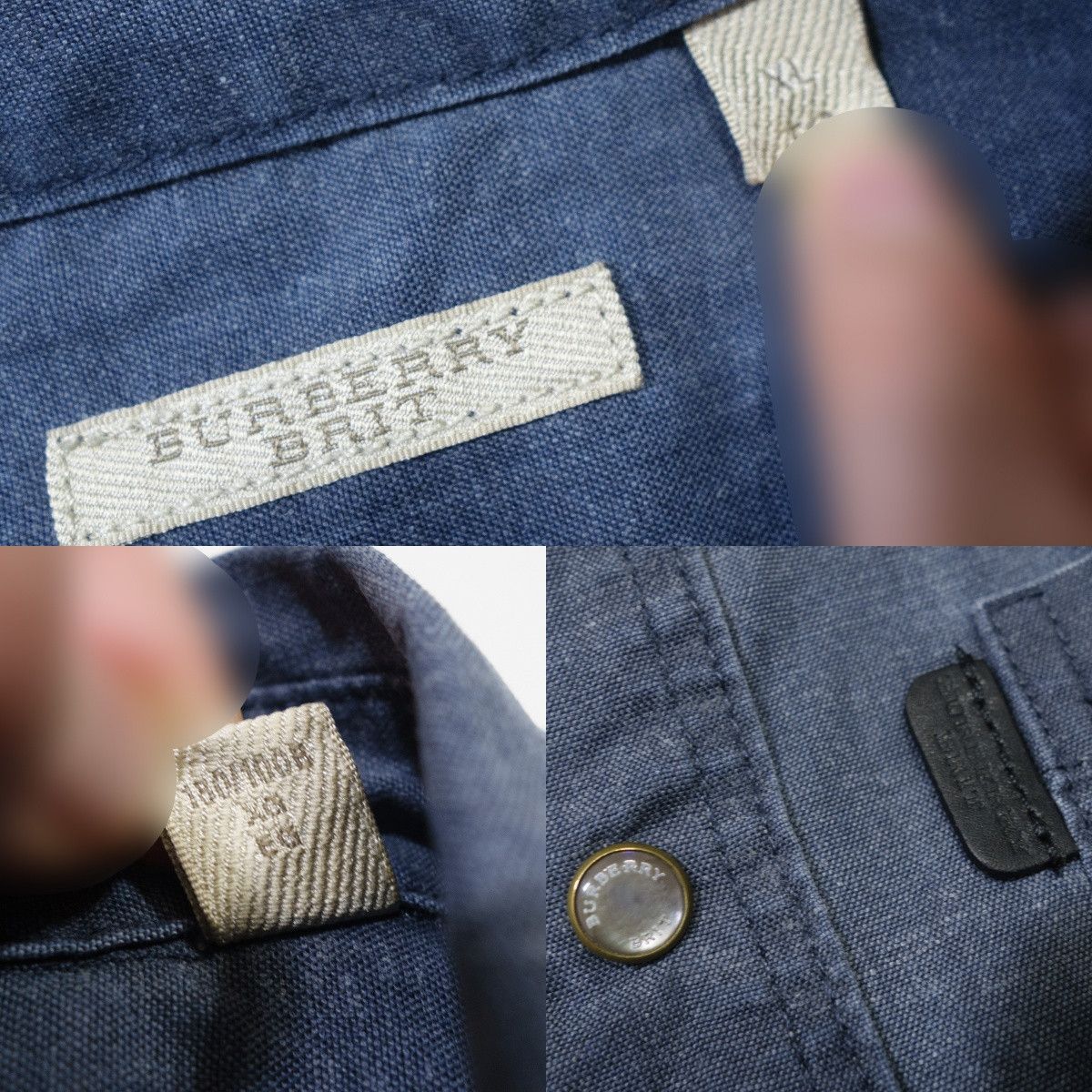 Burberry Brit Denim Button-Up Shirt Size US XL / EU 56 / 4 - 8 Thumbnail