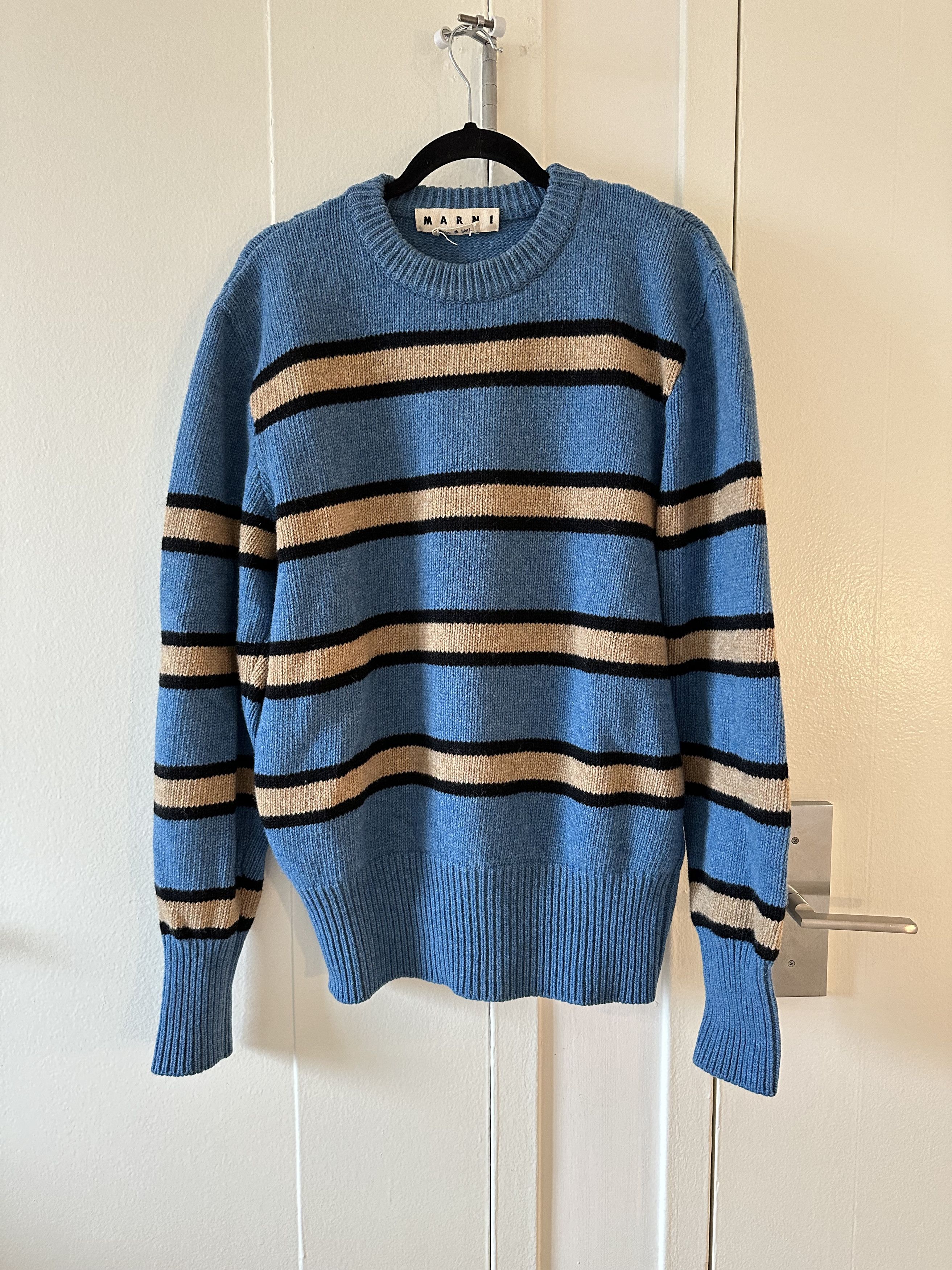 Image of Marni Striped Wool Sweater, Men's (Size XL)