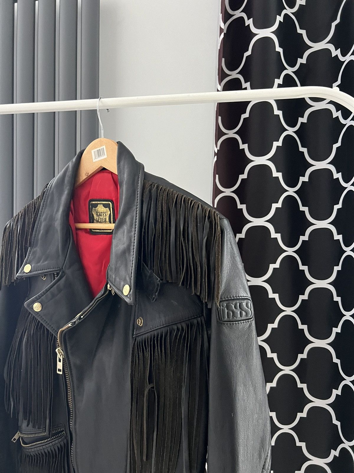Vintage IXS Leather Fringe Motorcycle Jacket Black Vintage Biker M Size US M / EU 48-50 / 2 - 13 Thumbnail