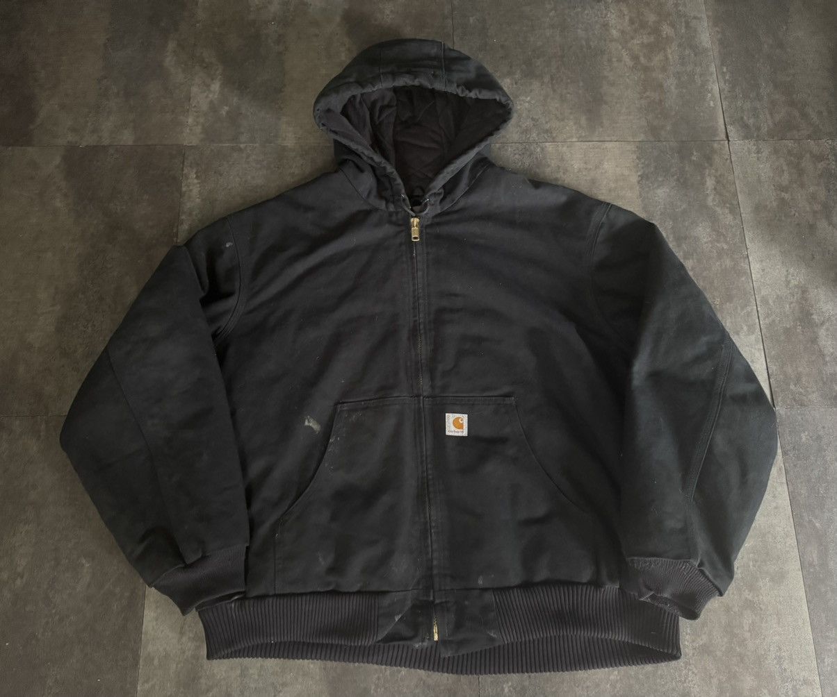 Carhartt 2XL USA MADE Carhartt Black Active Jacket Hooded J140 BLK Size US XXL / EU 58 / 5 - 1 Thumbnail