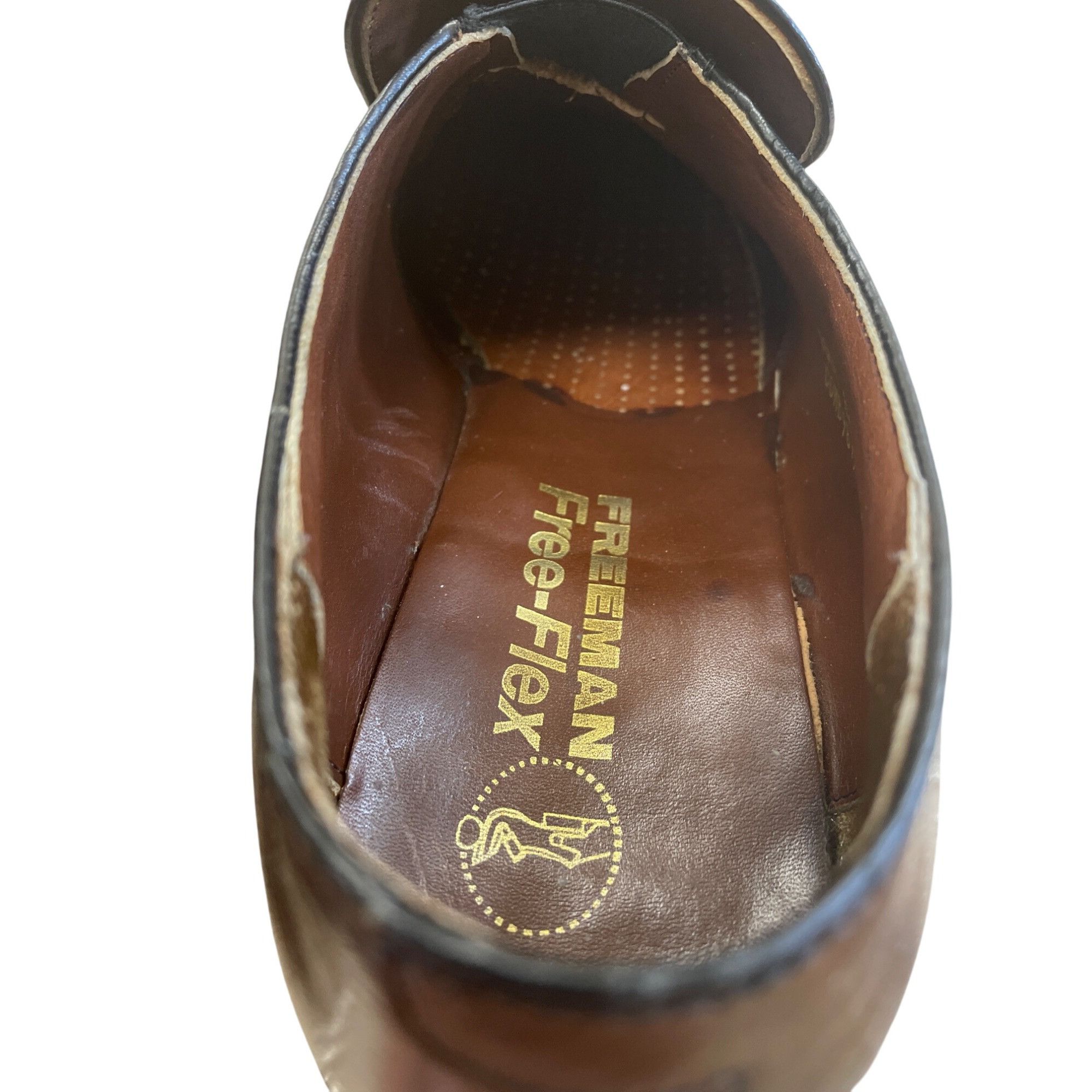 Freeman Freeman Free Flex Mens Brown Leather Slip-On Loafers Shoes S Size US 10.5 / EU 43-44 - 14 Thumbnail