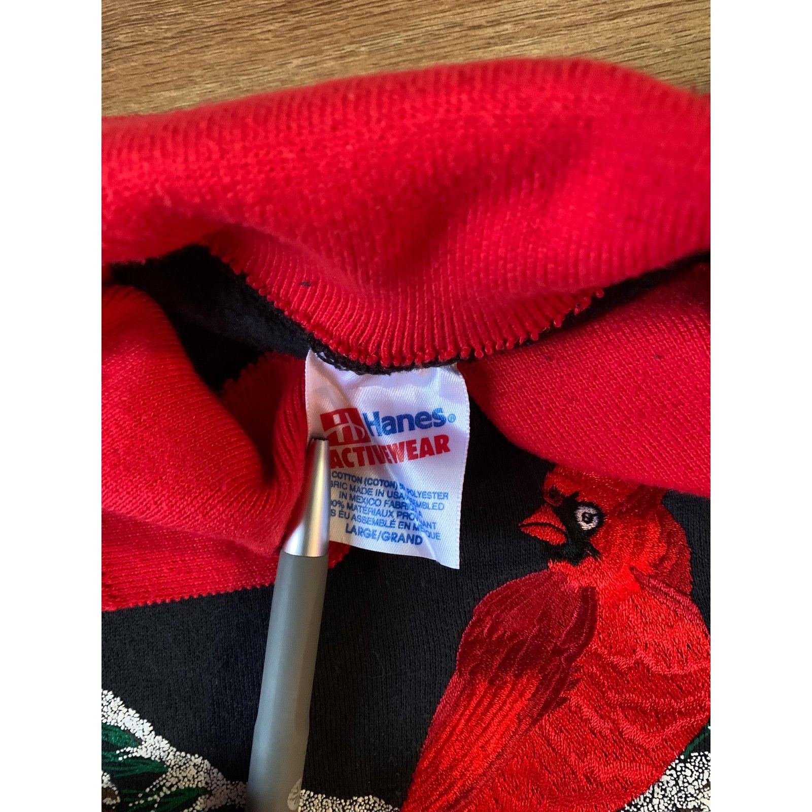 Hanes Vintage cardinal Sweatshirt size large 1990s 80s Size L / US 10 / IT 46 - 3 Thumbnail