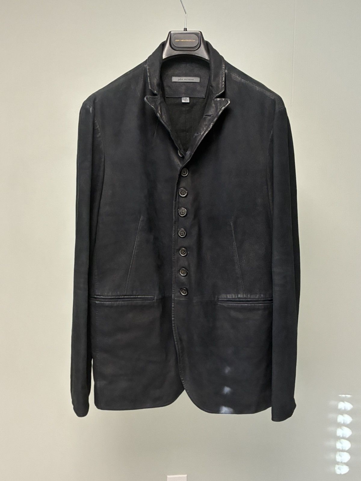 John Varvatos Suede Multibutton jacket EU 48 USA 38 Size US M / EU 48-50 / 2 - 1 Thumbnail