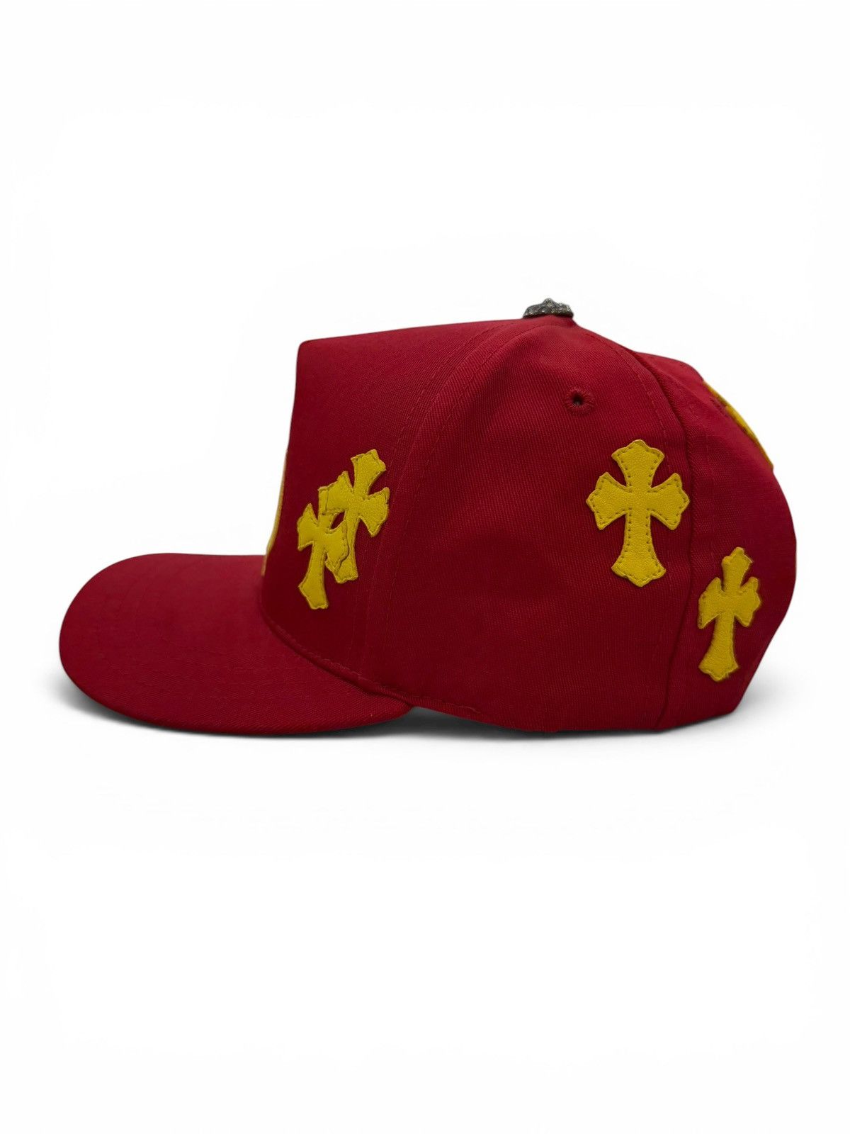 Chrome Hearts Chrome Hearts Red Yellow Cross Patch Baseball Hat Size ONE SIZE - 3 Thumbnail