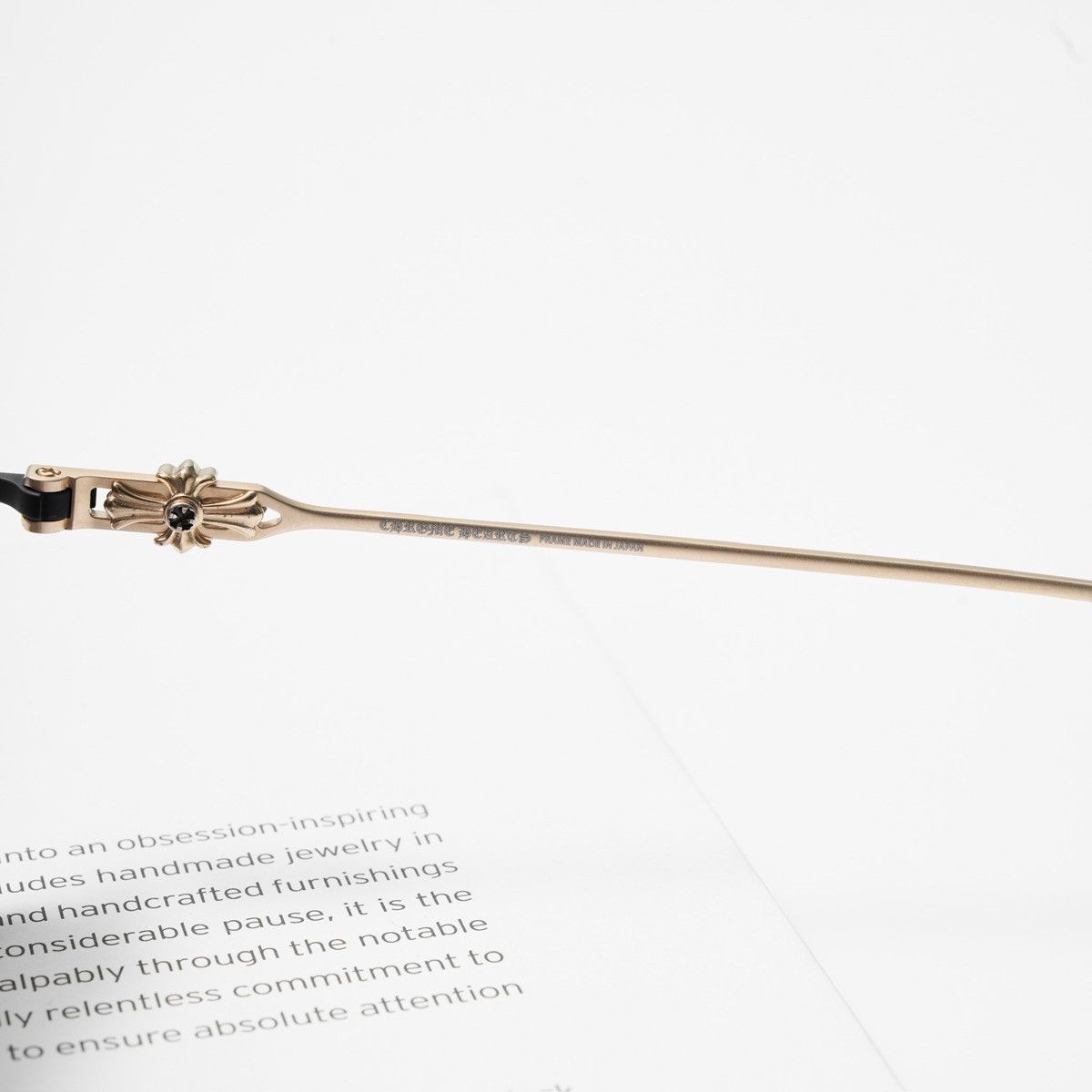 Chrome Hearts CHROME HEARTS HUMPSTER MATTE BLACK/ GOLD PLATED SUNGLASSES Size ONE SIZE - 4 Thumbnail