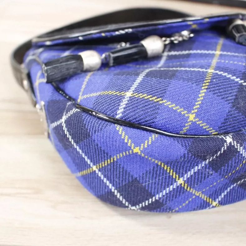 Vivienne Westwood Vivienne Westwood size os Mid-old blue checkered flap tasse Size ONE SIZE - 6 Thumbnail