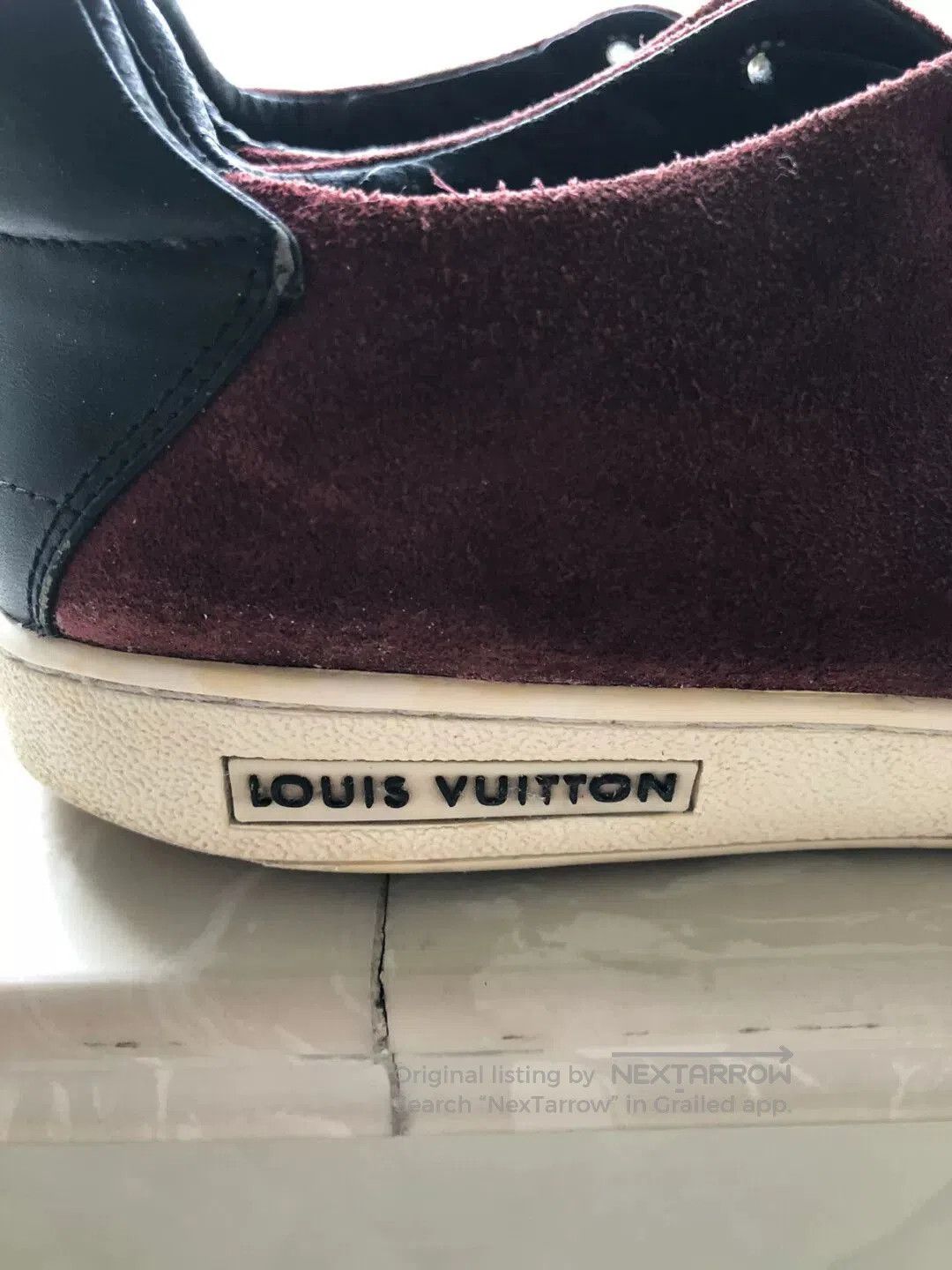 Louis Vuitton Louis Vuitton Men's Burgundy Sneakers. Size US 8 / EU 41 - 4 Thumbnail