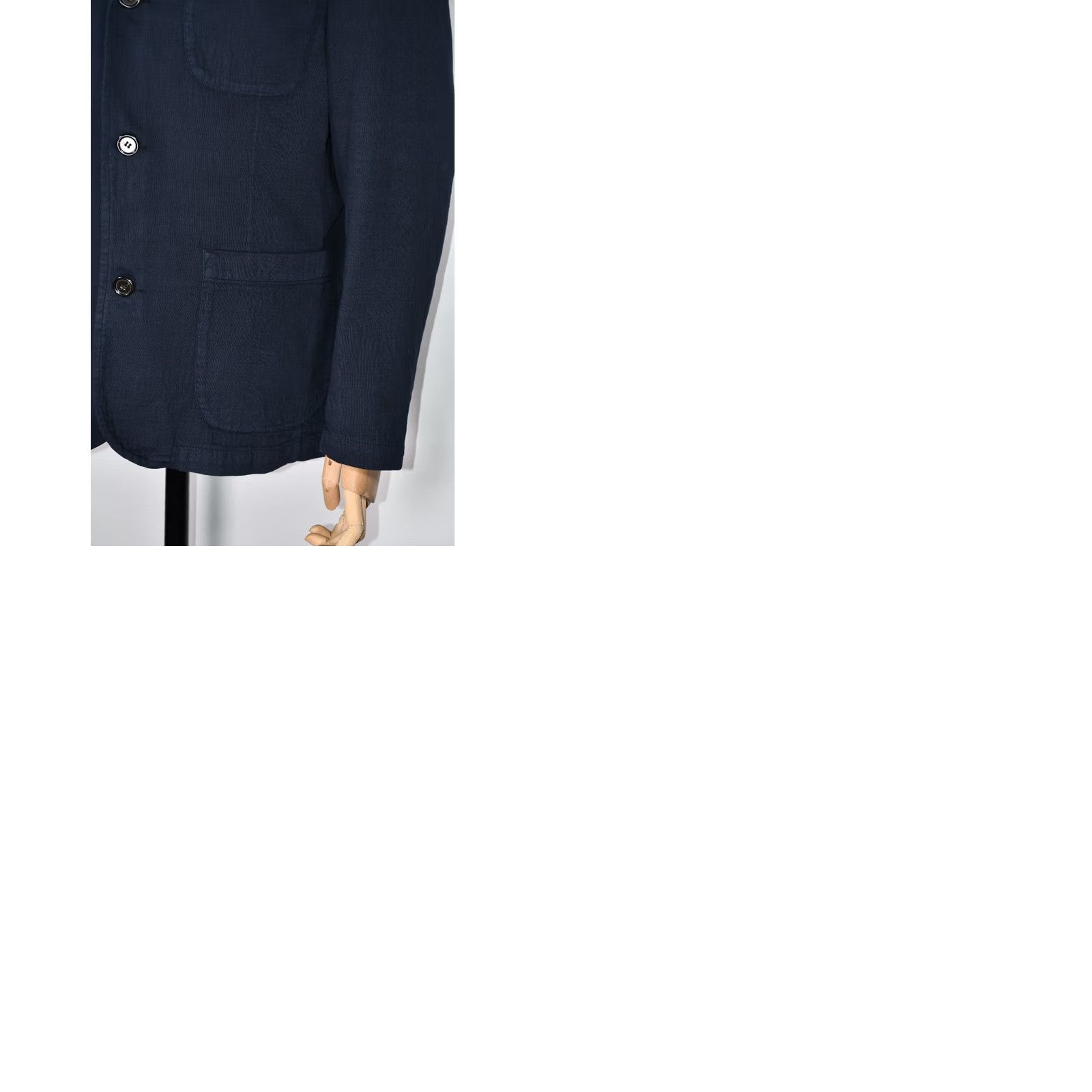 Universal Works Universal Works Blazer Jacket Mens L Cotton Blue 100% Cotton Solid Regular Vintage: No Size 42R - 9 Thumbnail