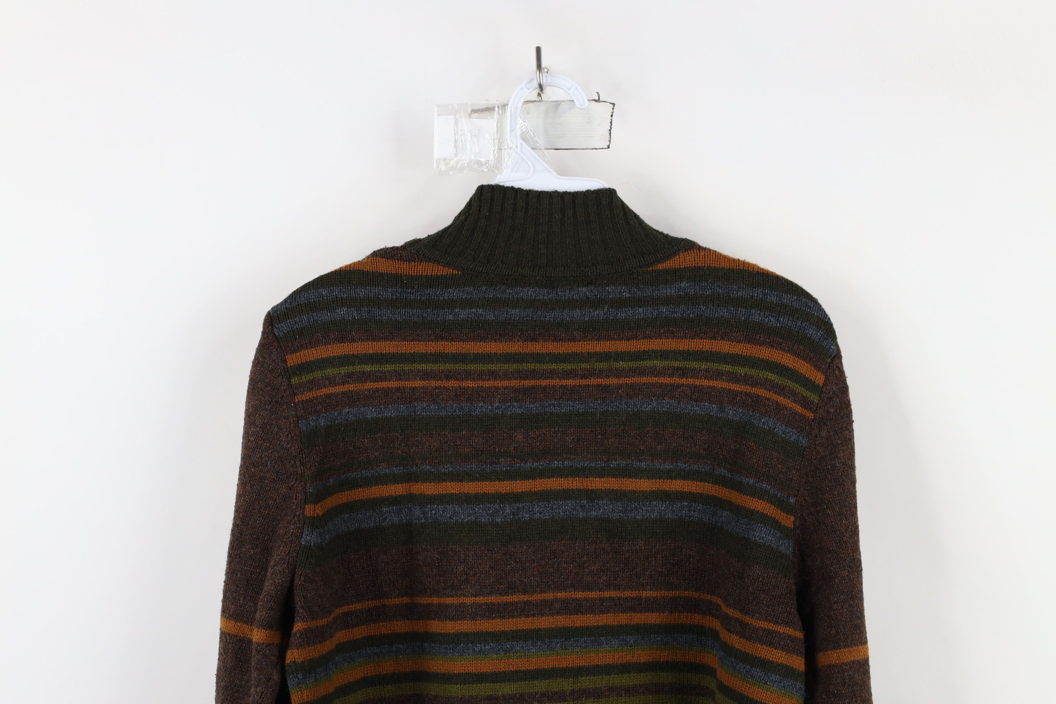 Vintage Vintage 90s Streetwear Wool Blend Knit Mock Neck Sweater Size M / US 6-8 / IT 42-44 - 7 Thumbnail