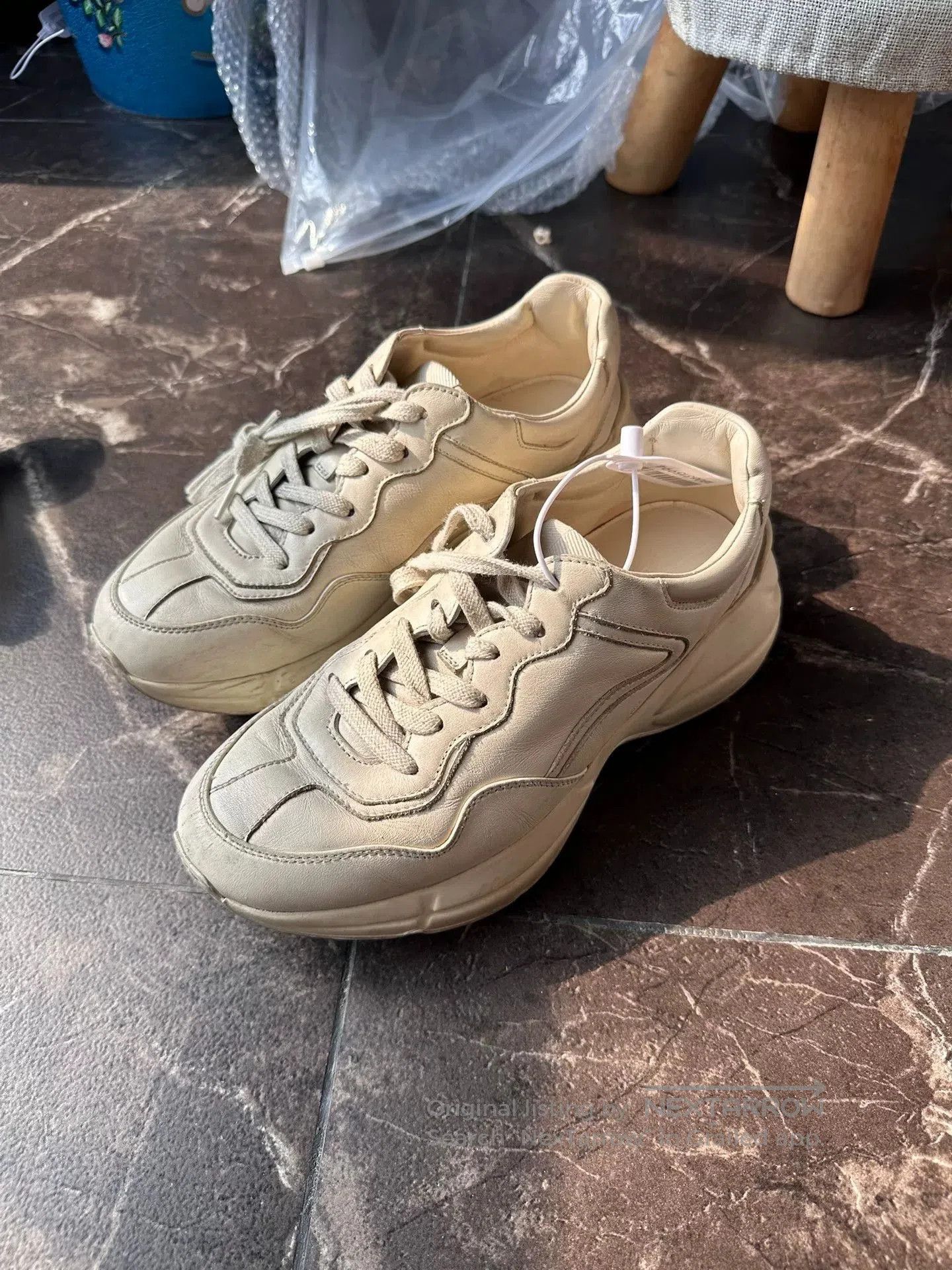 Gucci Gucci Rhyton Distressed Dad Sneakers. Size US 6 / IT 36 - 1 Thumbnail