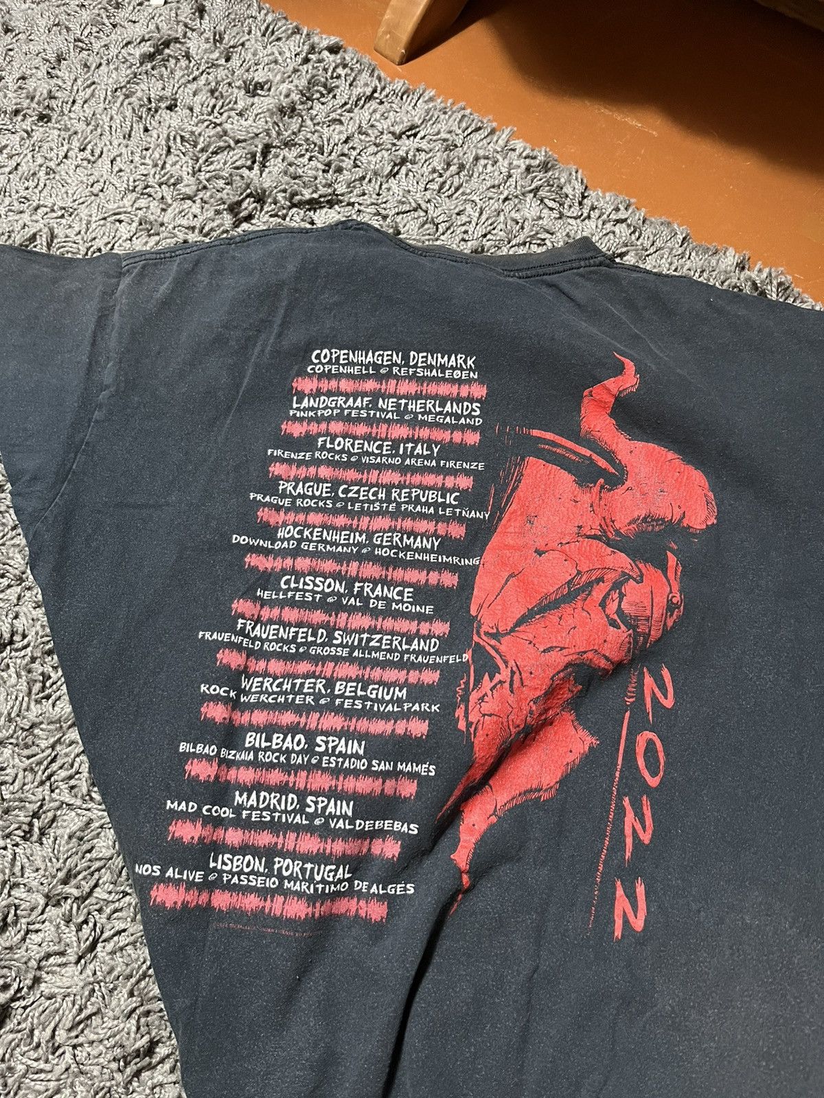 Metallica METALLICA VINTAGE FADED Y2K TOUR COTTON TEE Size US L / EU 52-54 / 3 - 4 Thumbnail