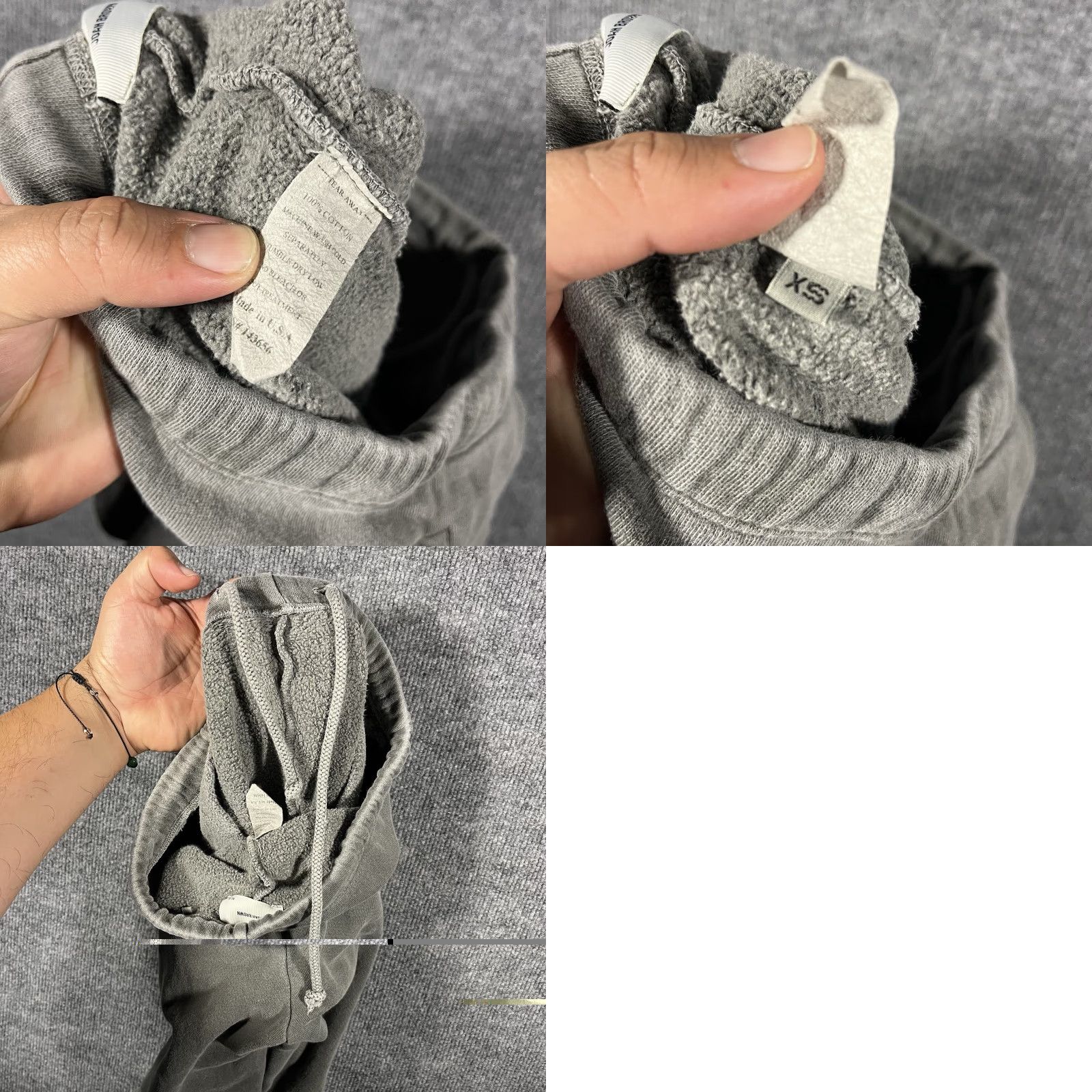 Vintage VINTAGE Joah Brown Oversized Jogger Washed Gray Drawstring Sweatpants XS/S Size 26" / US 2 / IT 38 - 8 Thumbnail