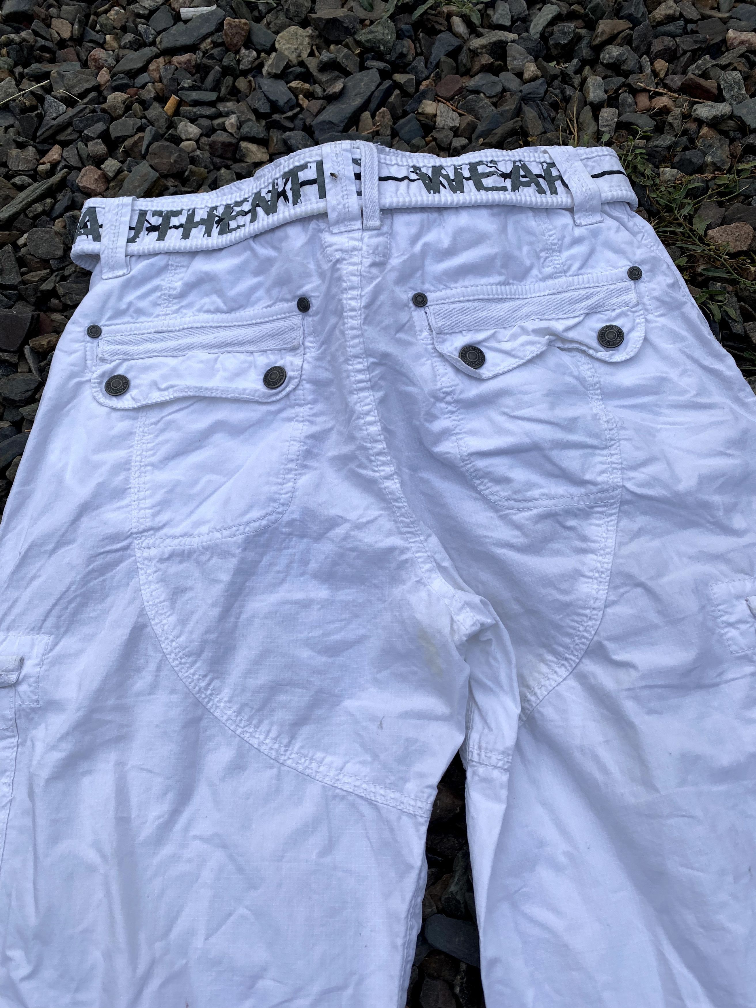 Beauty Beast × If Six Was Nine Vintage White Cargo Multi Pocket Pants Streetwear Size 32 Size US 32 / EU 48 - 12 Thumbnail