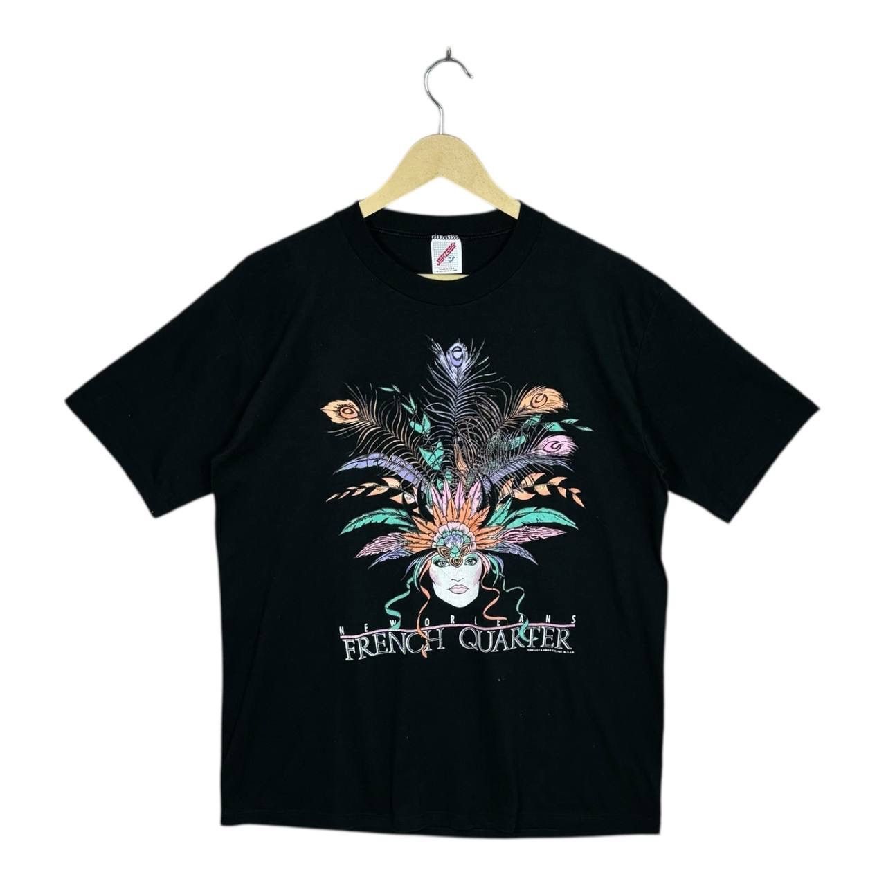Jerzees VTG 90s Jerzees New Orleans French Quarter Tee Single Stitch Size US L / EU 52-54 / 3 - 1 Thumbnail