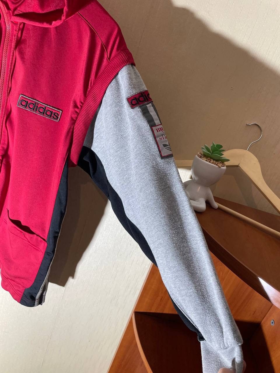 Adidas × Vintage Adidas Vintage 00s Patch Zip Up Hoodie Size US M / EU 48-50 / 2 - 5 Thumbnail
