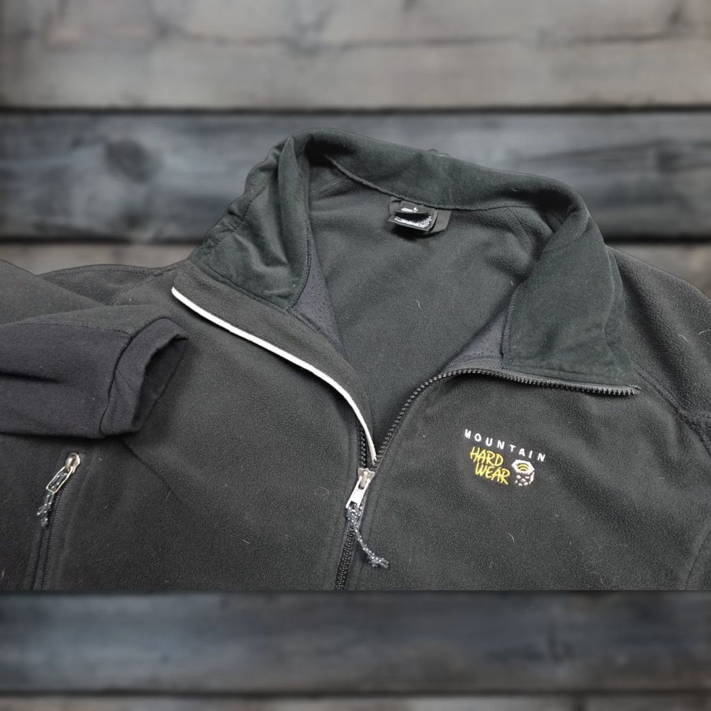 Mountain Hardwear Vintage Mountain Hardwear Jacket Womens L Black Fleece Full Zip Gorpcore Size L / US 10 / IT 46 - 1 Thumbnail