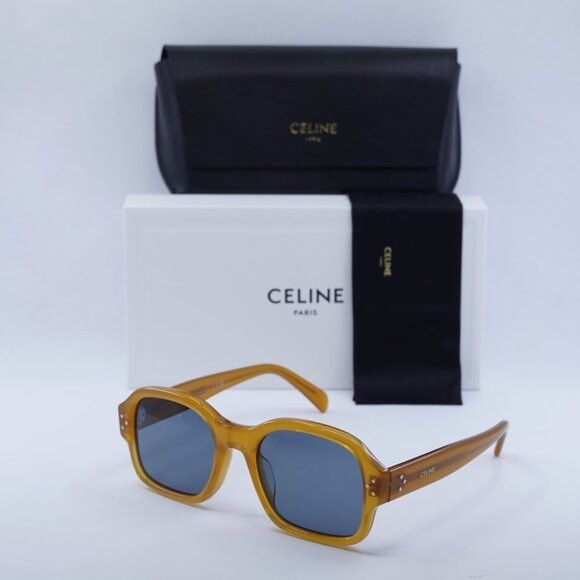 Celine 🕶️ New Celine CL40266U 47V Sunglasses - Milky Honey Frame Size ONE SIZE - 10 Thumbnail