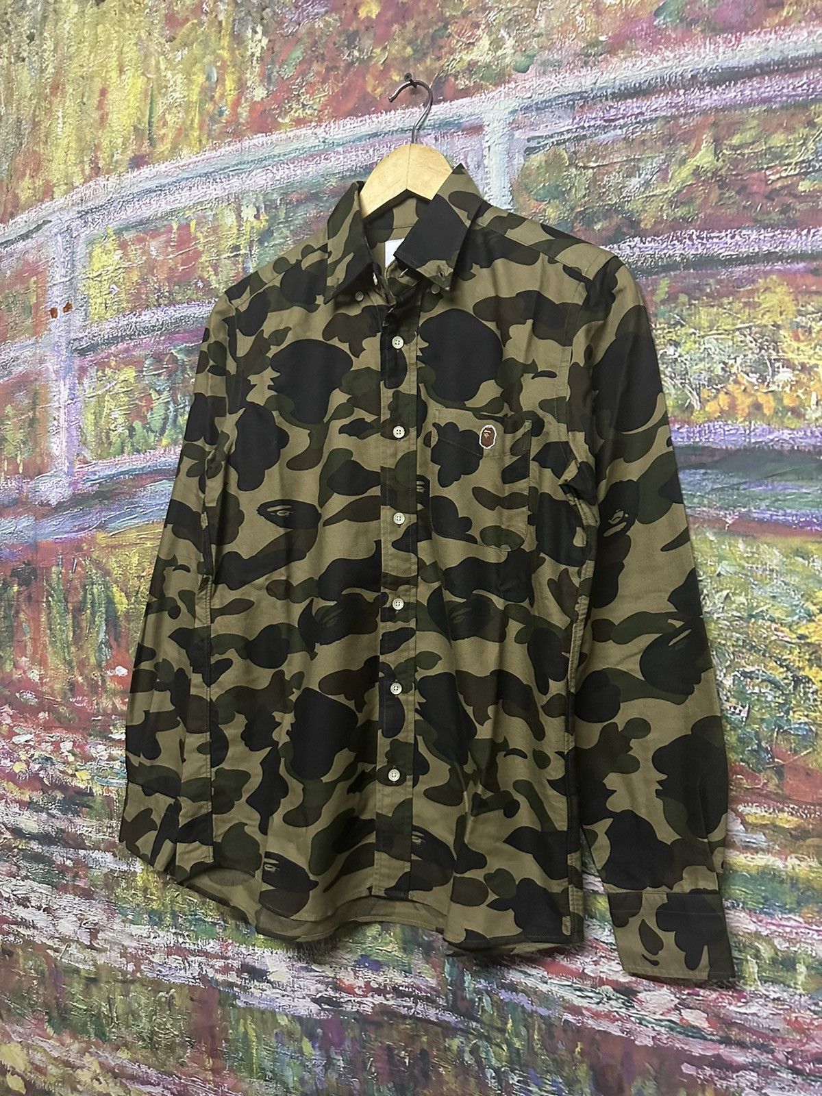 Bape A Bathing Ape Bape Button Up Camo Long Sleeve Size US M / EU 48-50 / 2 - 4 Thumbnail