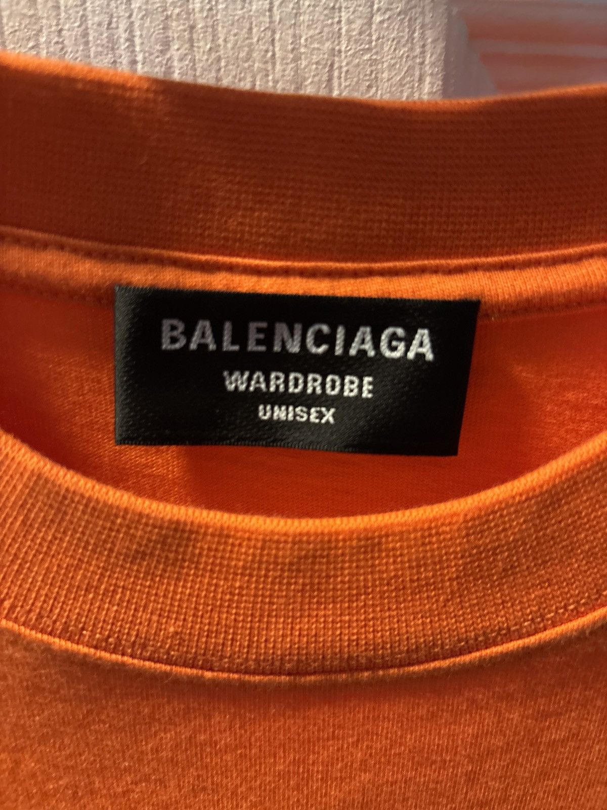 Balenciaga Balenciaga Orange Cotton T Shirt Size US L / EU 52-54 / 3 - 6 Thumbnail