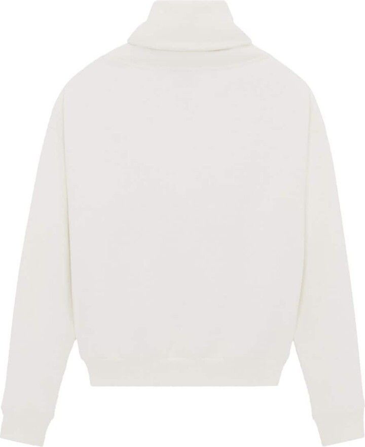 Saint Laurent Paris o1b1hav110525 Shawl Neck Sweatshirt in Off White Size US M / EU 48-50 / 2 - 2 Thumbnail