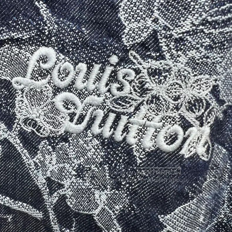Louis Vuitton Louis Vuitton 24 FW New Plant Floral Denim Short Sleeve Sh Size US XL / EU 56 / 4 - 3 Thumbnail