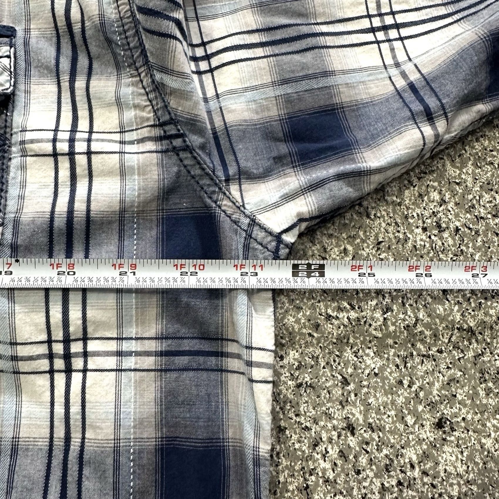 Vintage VINTAGE Buckle Shirt 2XL Mens Western Plaid Long Sleeve Button-Up Blue Size US XXL / EU 58 / 5 - 6 Thumbnail