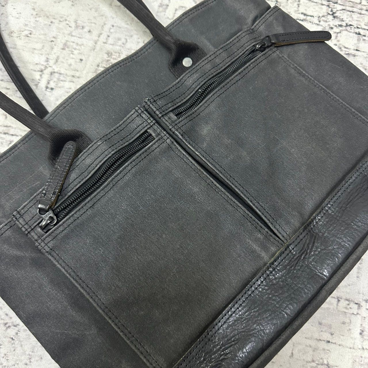 Porter Porter Yoshida & Co Tote Bag Japan – Canvas & Leather Bottom Size ONE SIZE - 7 Thumbnail