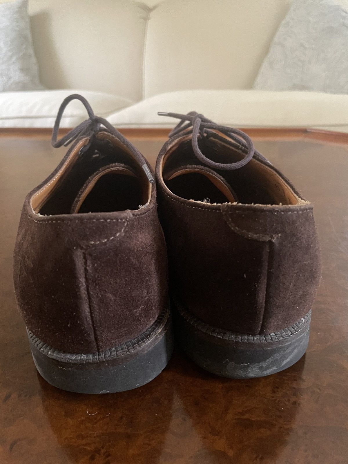 Cole Haan × Vintage Snuff Suede Cap Toe Oxford Size US 9.5 / EU 42-43 - 4 Thumbnail