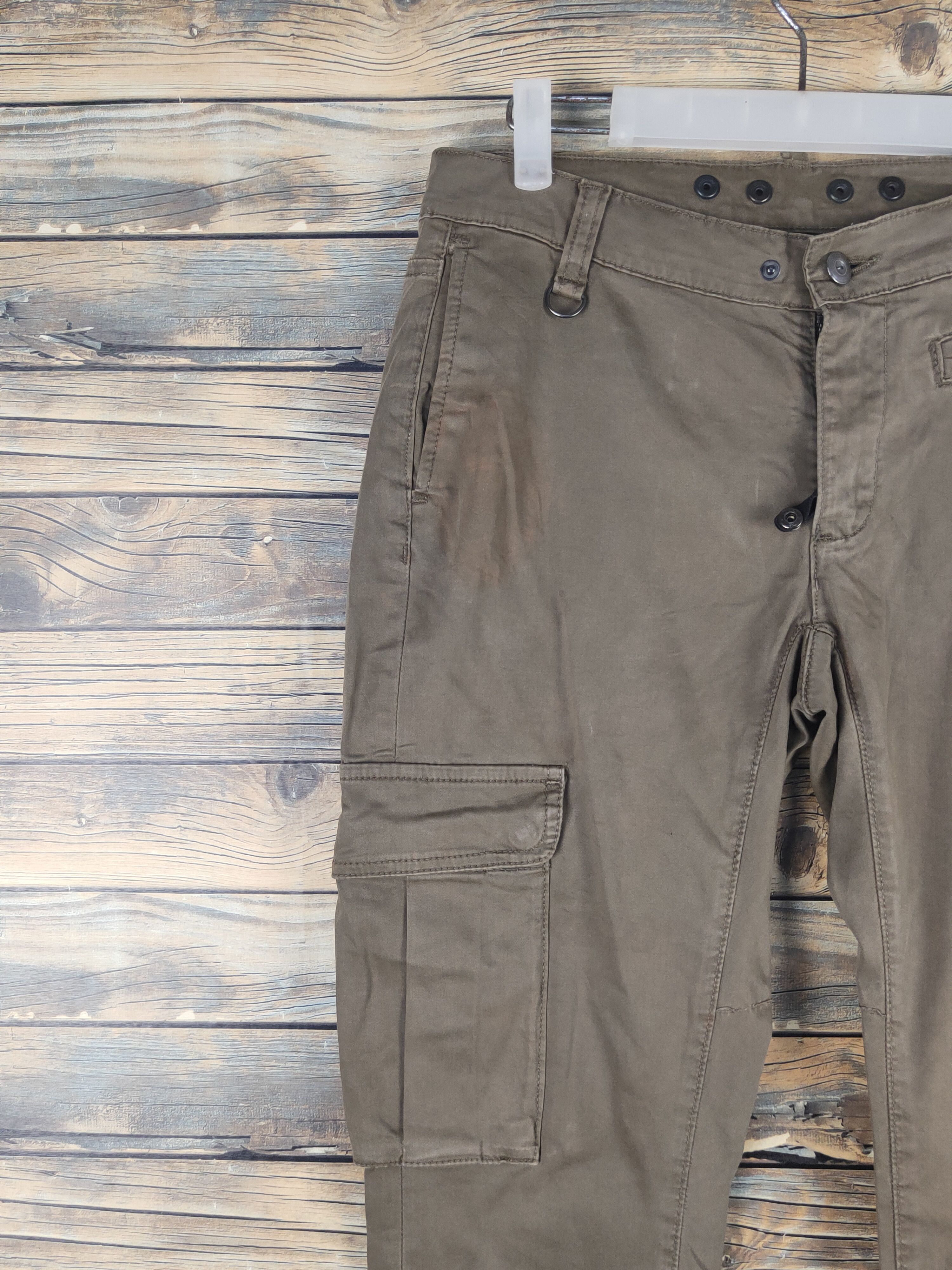 Japanese Brand DL Zara Brown Multipocket Tactical Cargo Pants #1574 Size US 31 - 3 Thumbnail