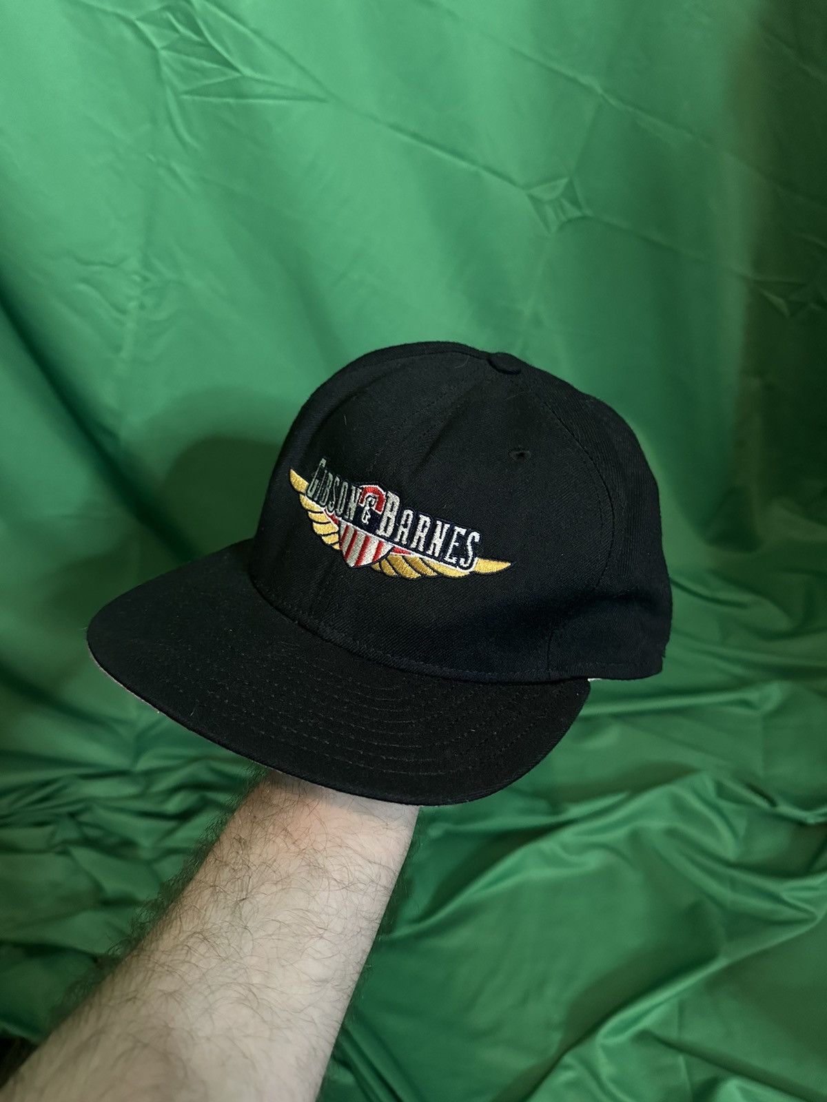 New Era Gibson & Barnes logo embroidered flight suit hat Size ONE SIZE - 9 Thumbnail