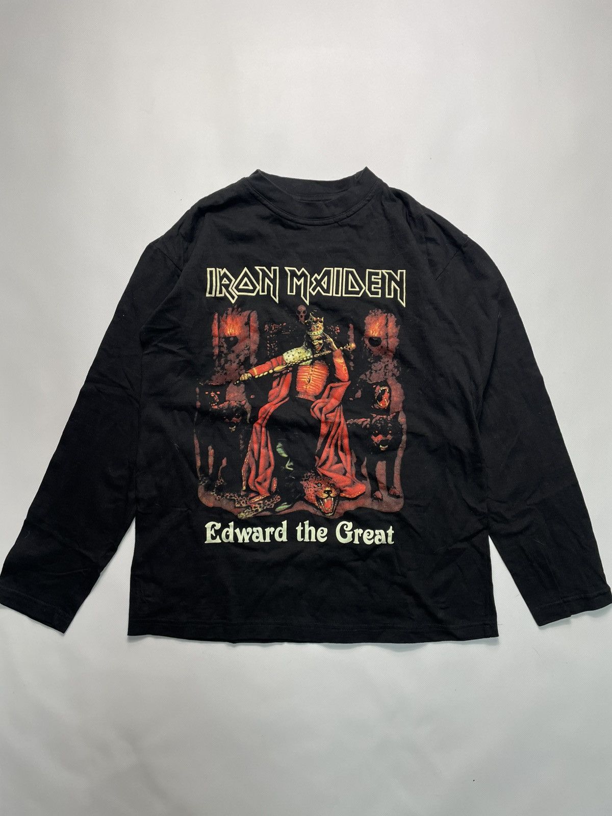 Iron Maiden 00s Vintage Iron Maiden Edward The Great 2002 Band T-Shirt Size US M / EU 48-50 / 2 - 1 Thumbnail