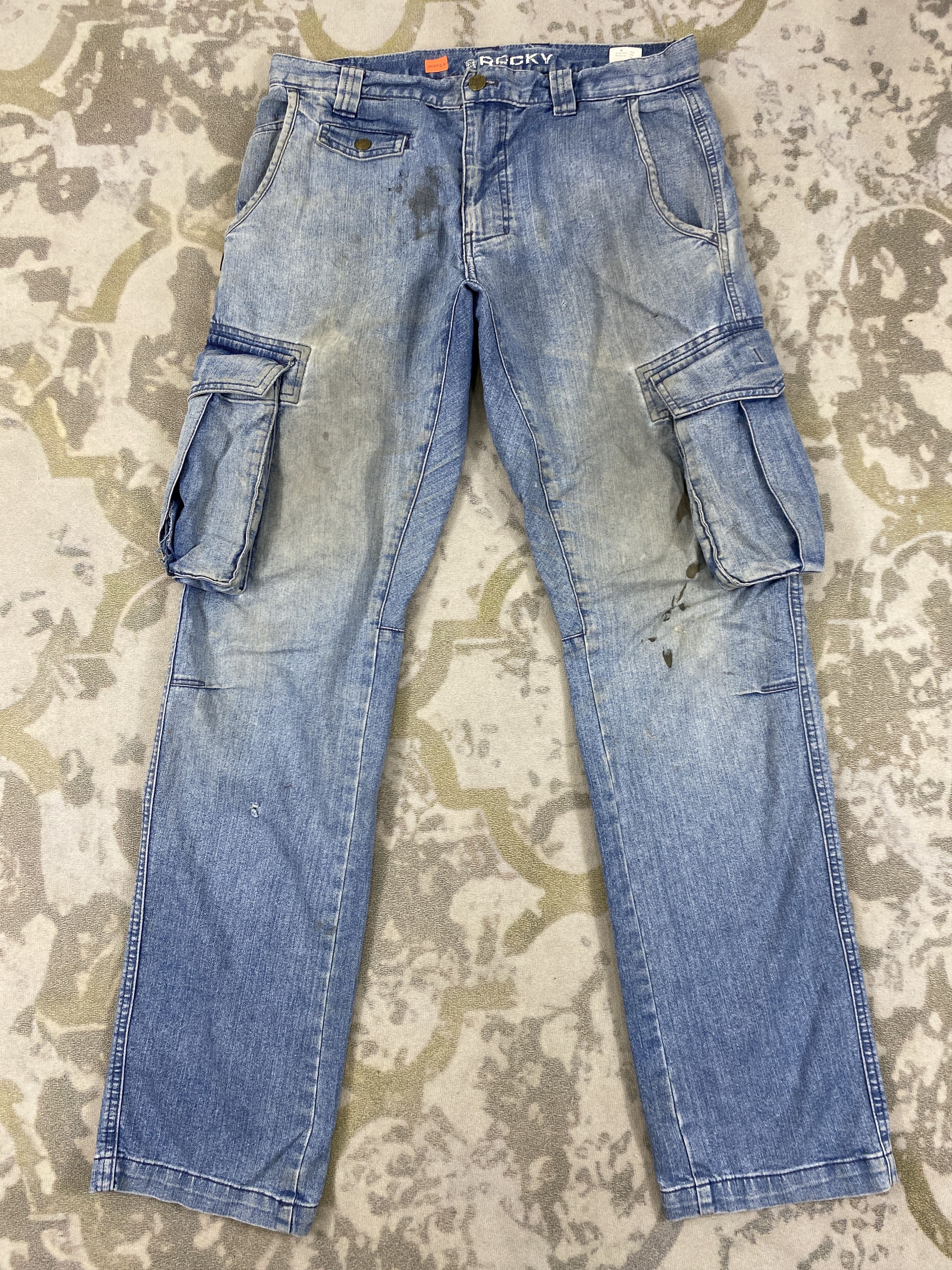 Japanese Brand Japanese Brand Multipocket Cargo Jeans 33x32.5 Denim- JN3928 Size US 33 - 1 Thumbnail