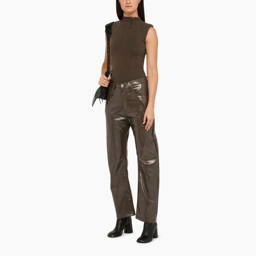 Entire Studios o1d2blof0824 Jersey Bodysuit in Brown Size XS / US 0-2 / IT 36-38 - 2 Thumbnail