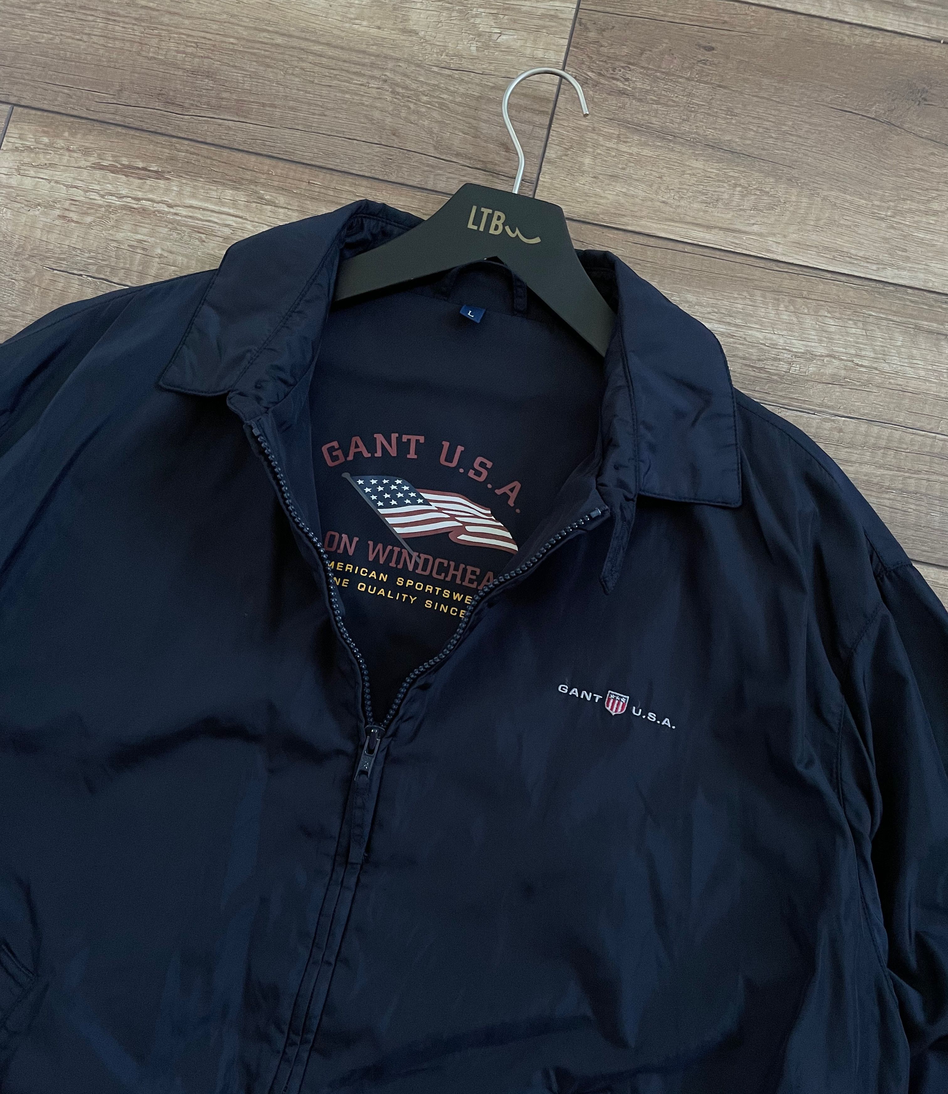 Gant Gant Nylon Blue Navy Jacket Bomber Size US L / EU 52-54 / 3 - 1 Thumbnail
