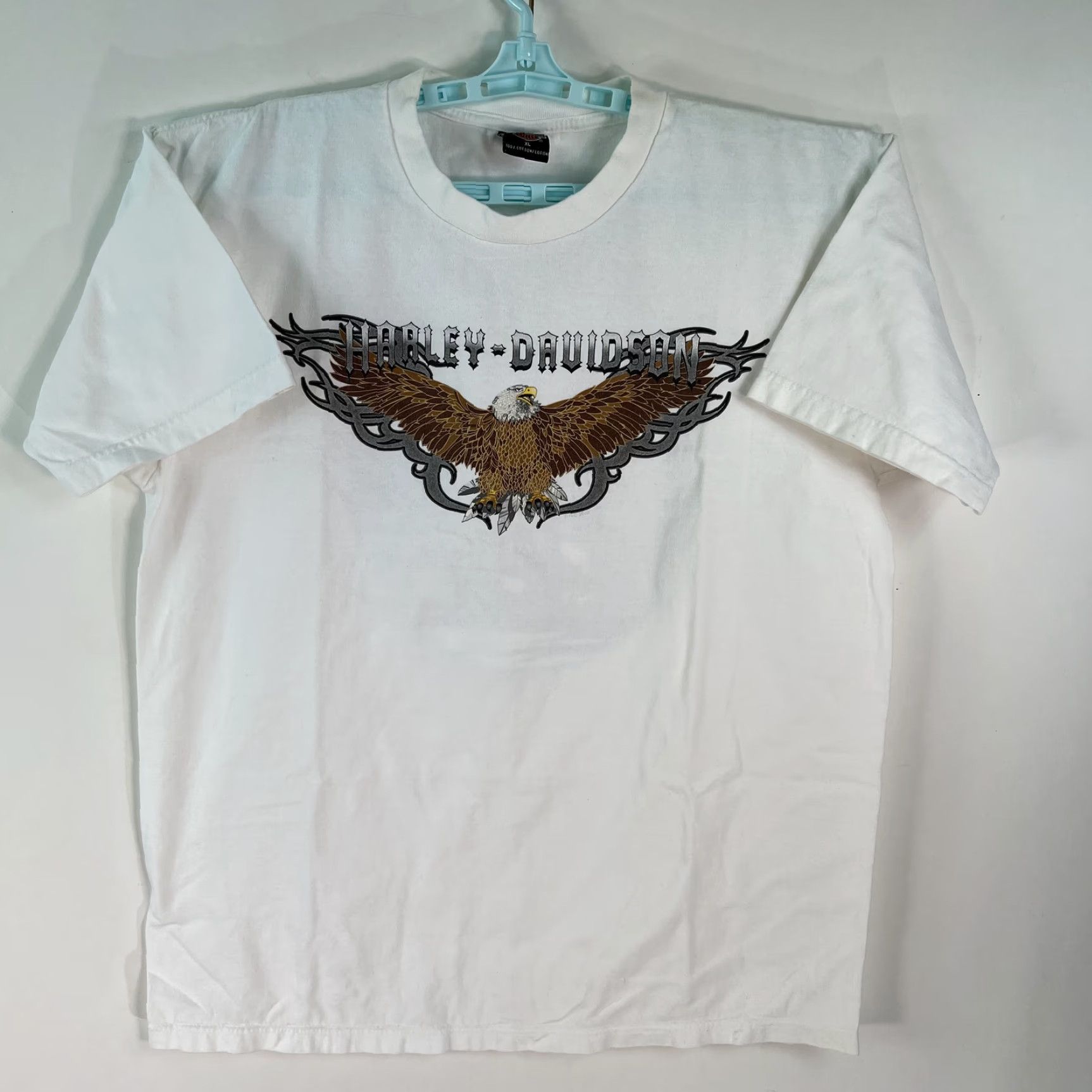 Harley Davidson Harley-Davidson T-Shirt Harley Davidson Motorcycle White 2003 Mens XL Cotton Crew Neck Short Sleeve Graphic Print Size US XL / EU 56 / 4 - 3 Thumbnail