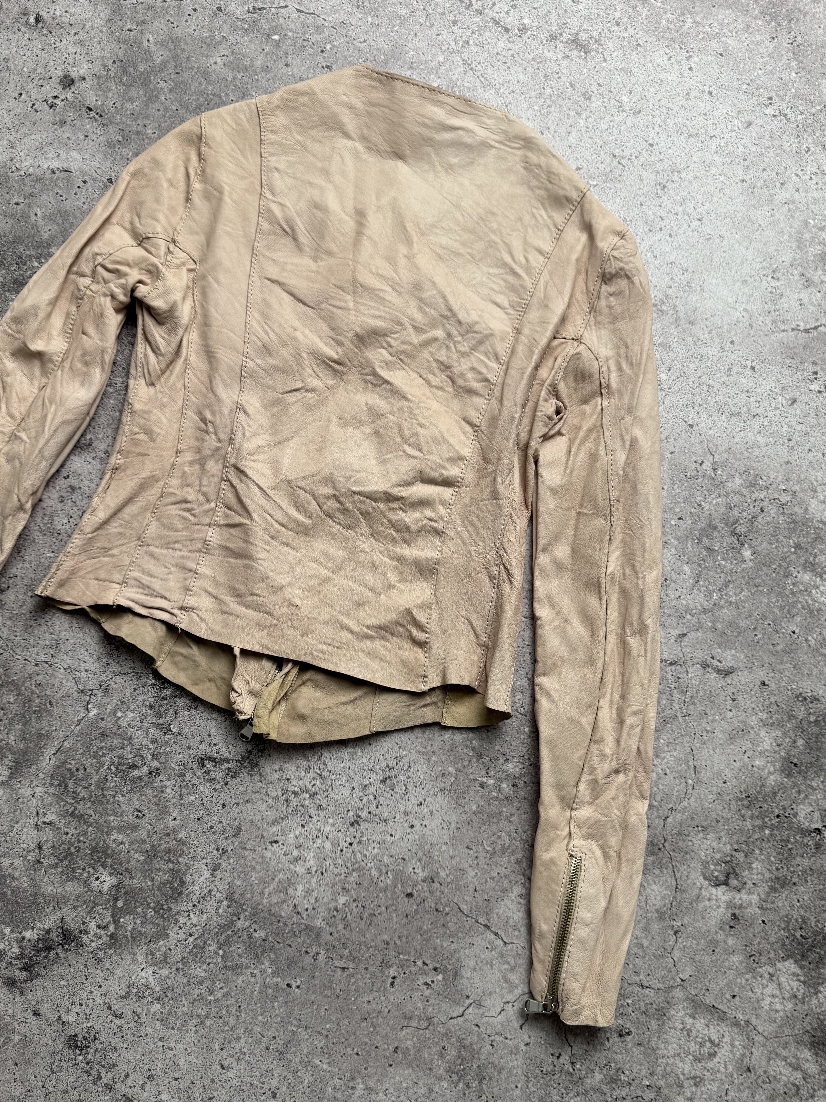 Japanese Brand Vintage Cropped Leather Jacket C666(V582) Size XS / US 0-2 / IT 36-38 - 12 Thumbnail