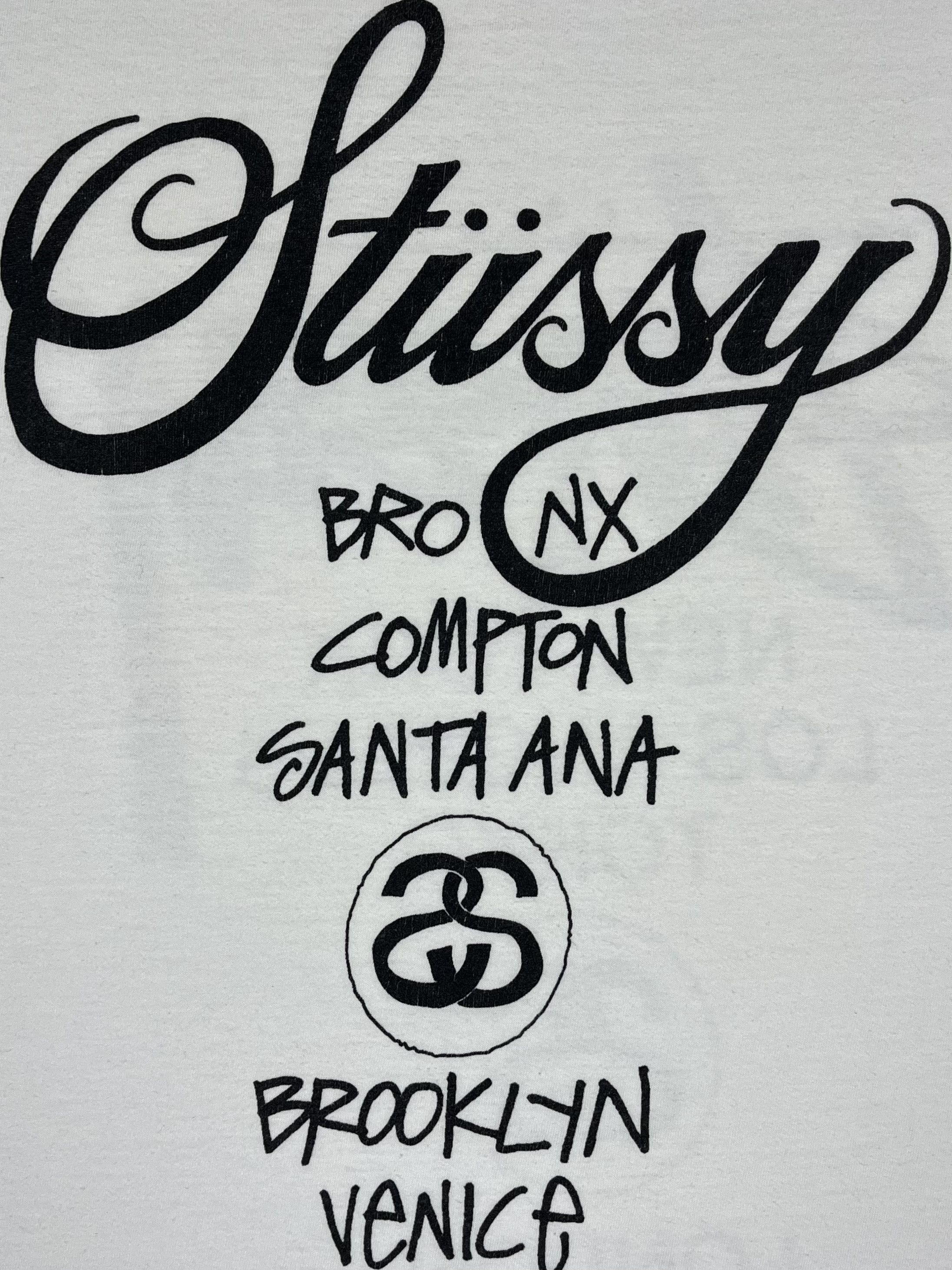 Stussy Vintage Stussy Tour Graffiti Y2K Big Logo T Shirt 2000’s Size US XL / EU 56 / 4 - 6 Thumbnail